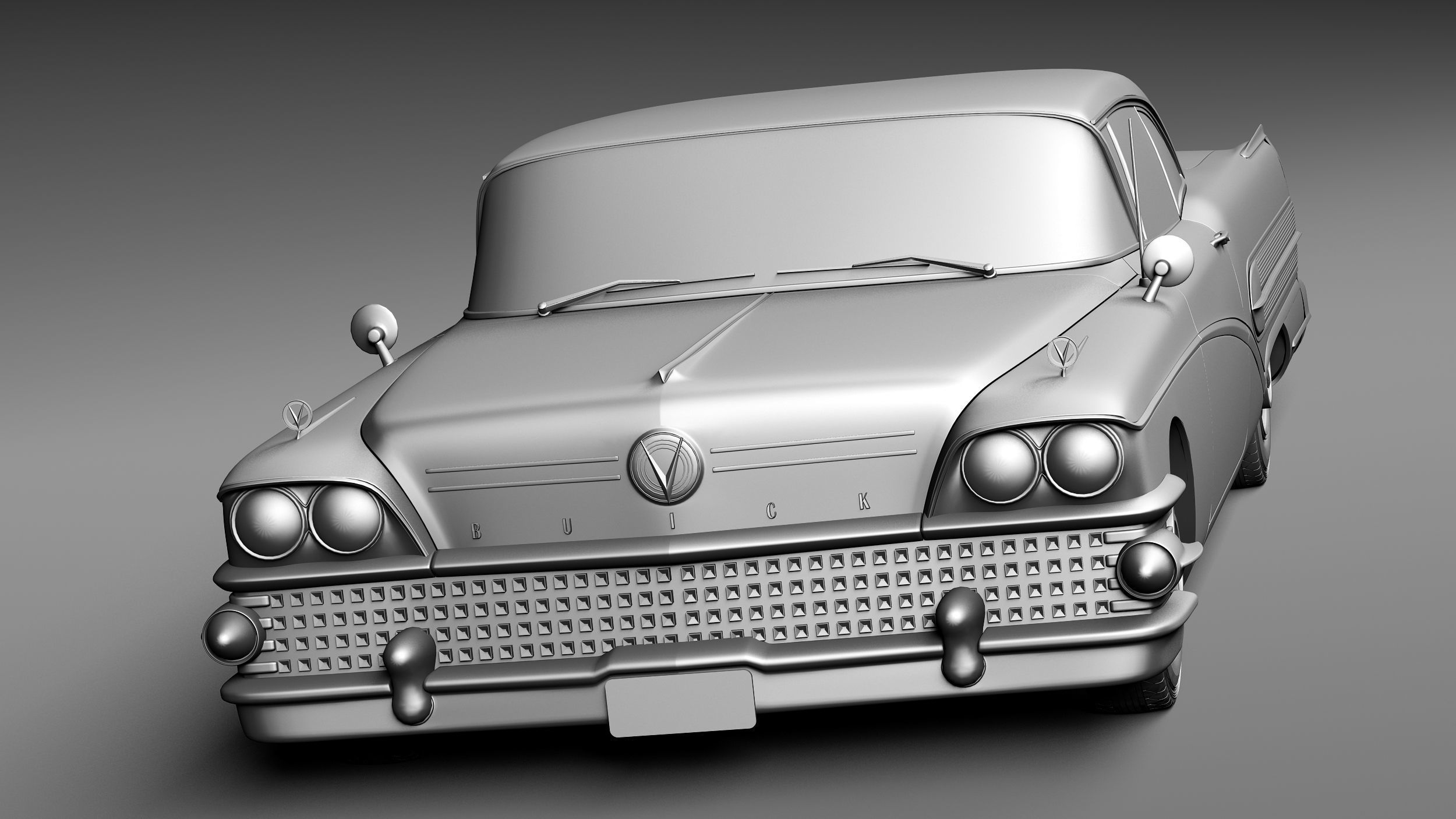 Buick Riviera Special 1958 3D model_9