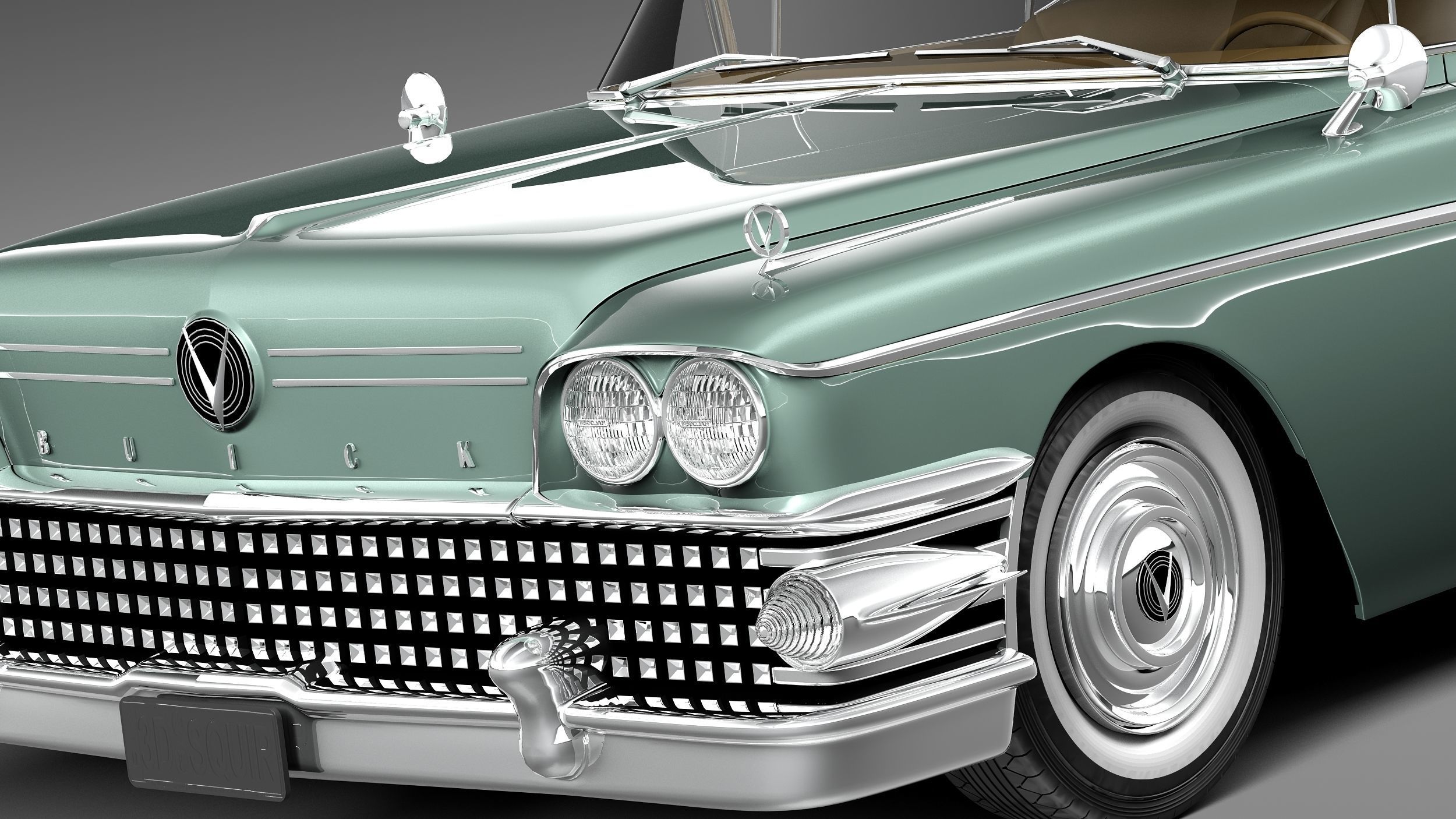 Buick Riviera Special 1958 3D model_2