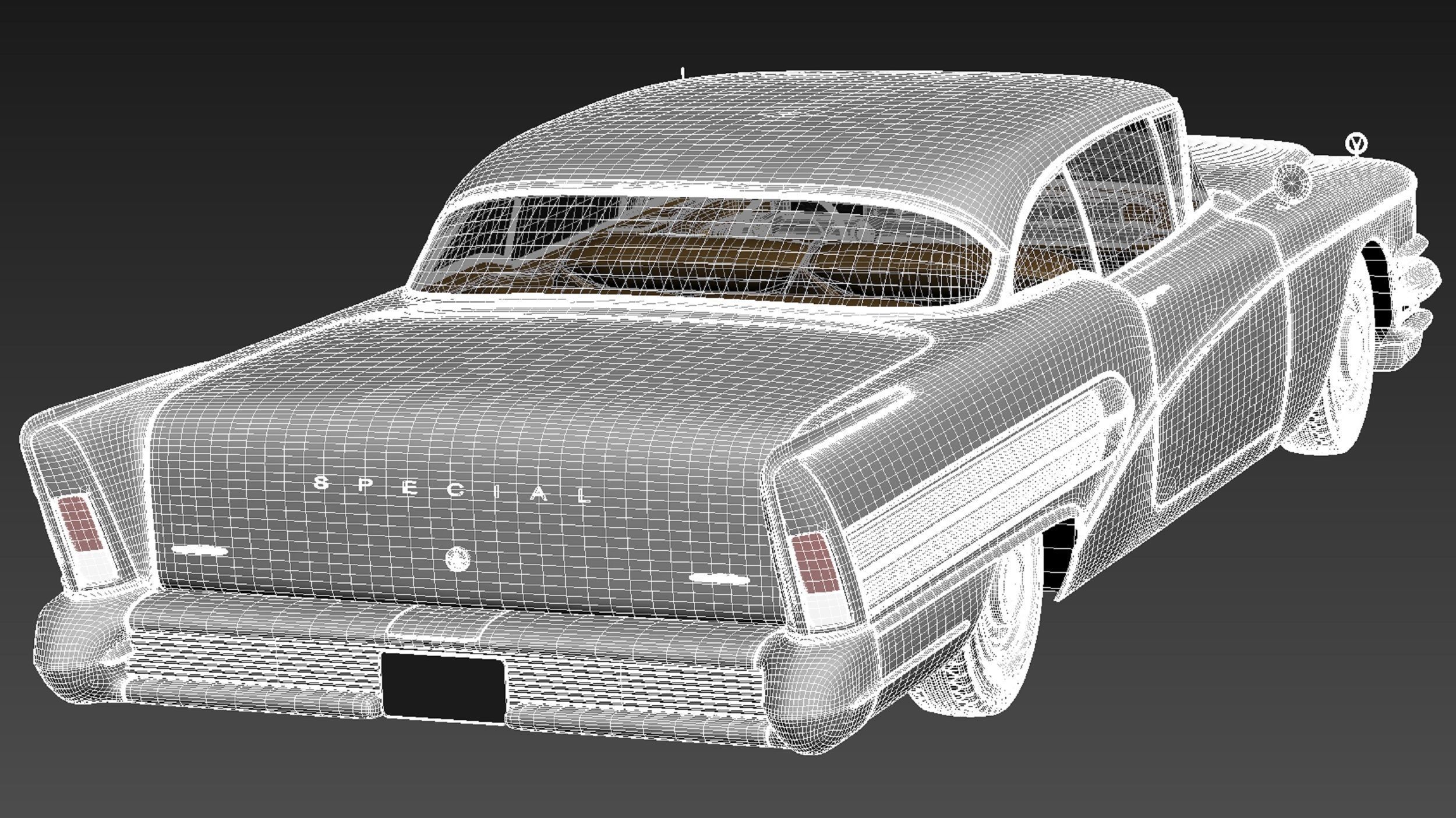Buick Riviera Special 1958 3D model_18