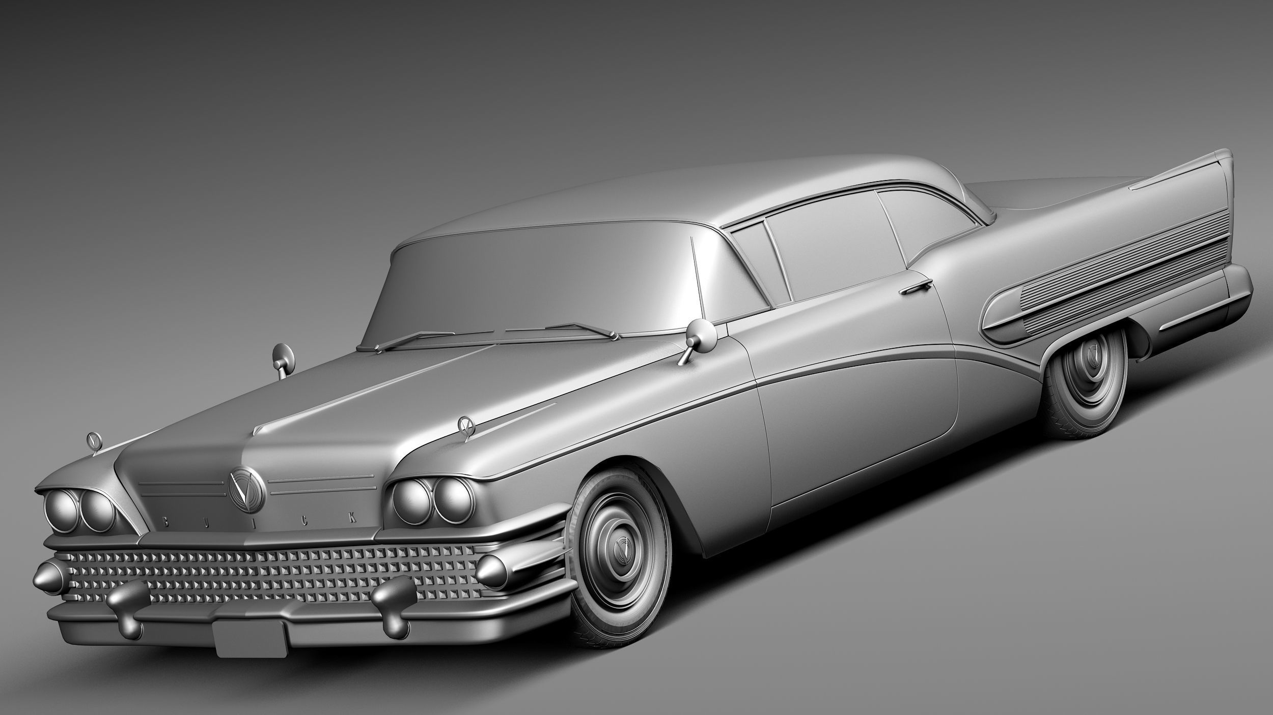 Buick Riviera Special 1958 3D model_8