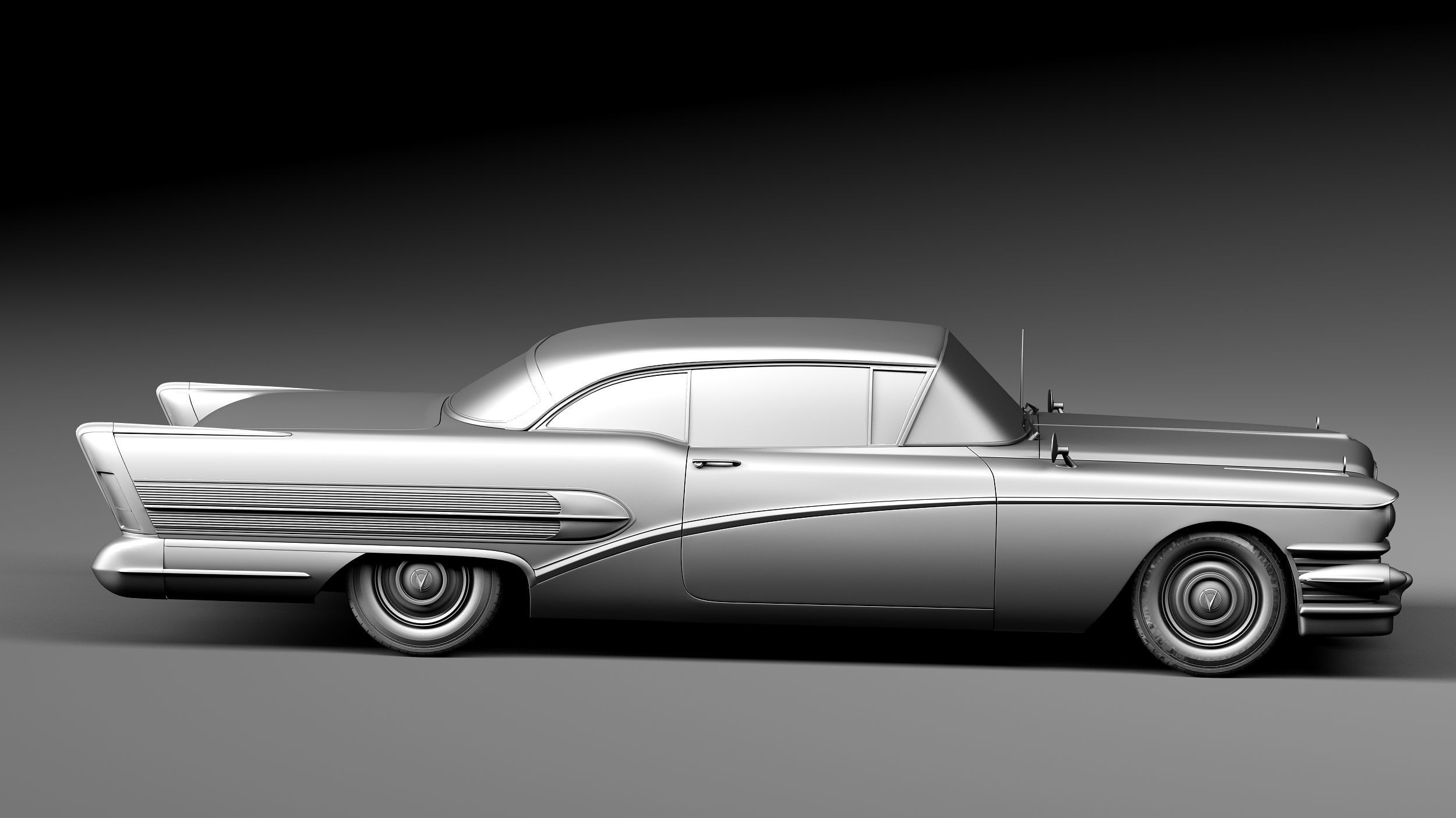 Buick Riviera Special 1958 3D model_14