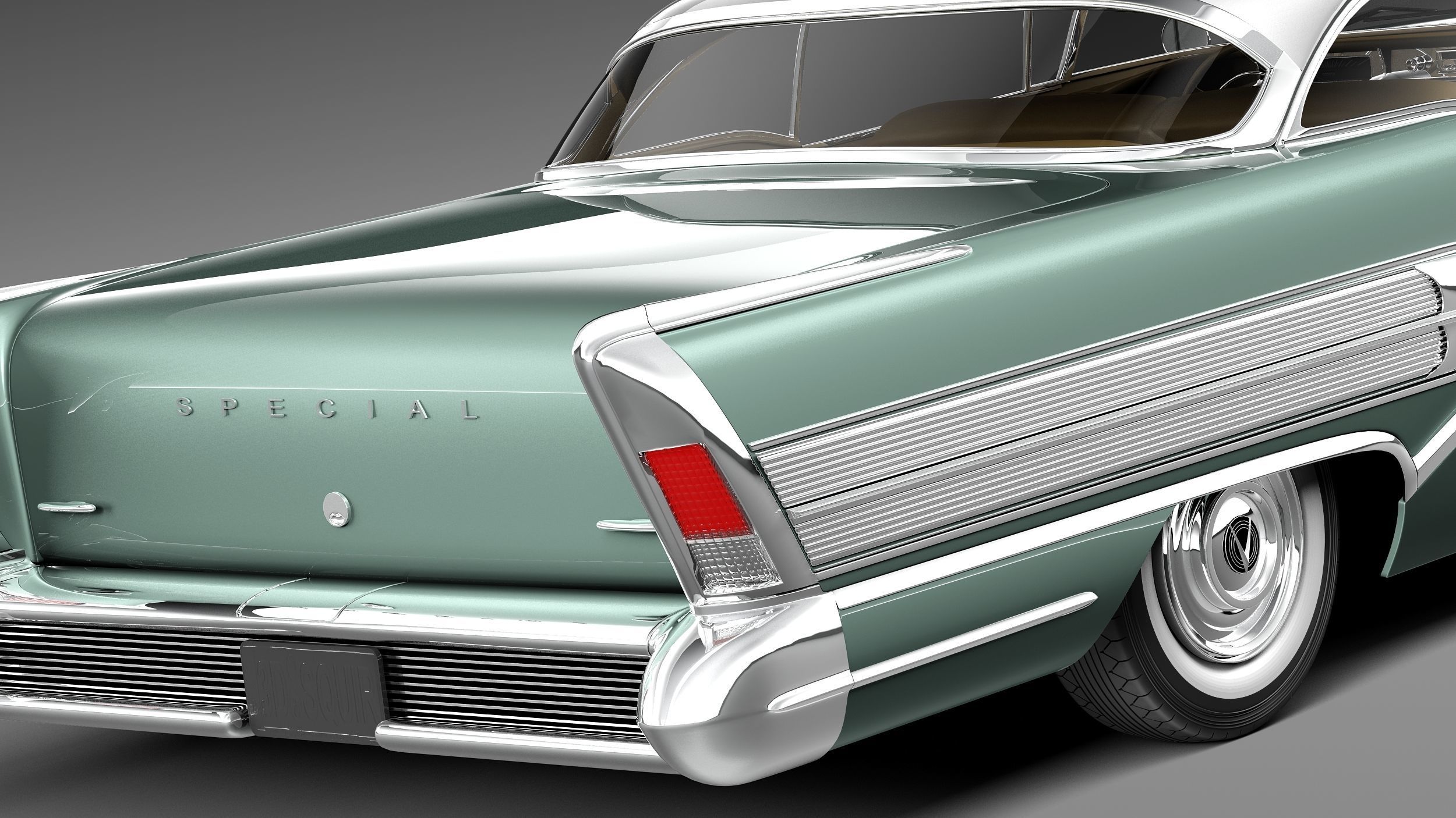 Buick Riviera Special 1958 3D model_3