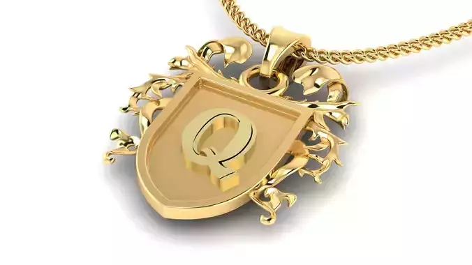 Letter- Q - Pendant Name
