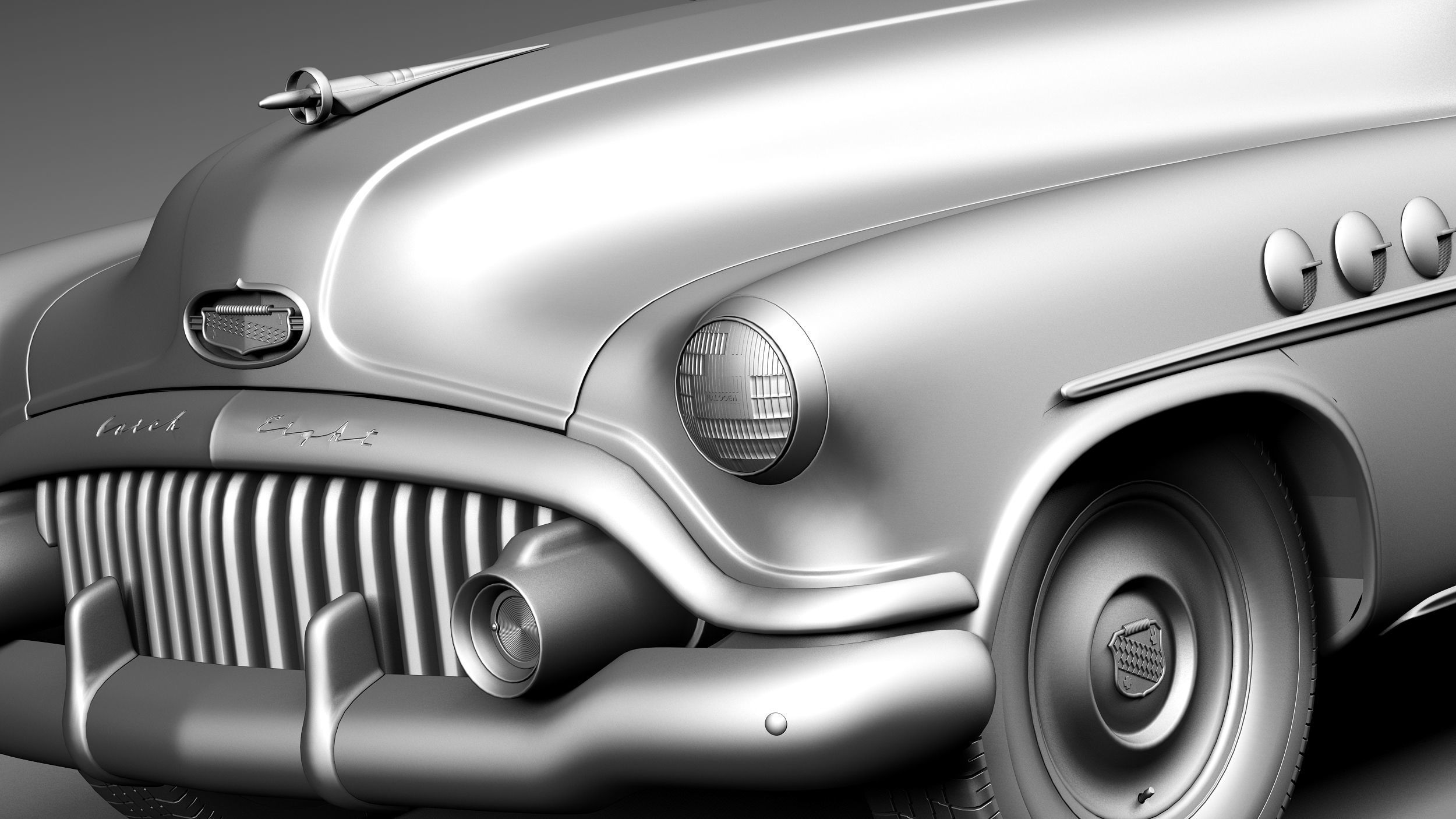 Buick Roadmaster Riviera 1952 3D model_10