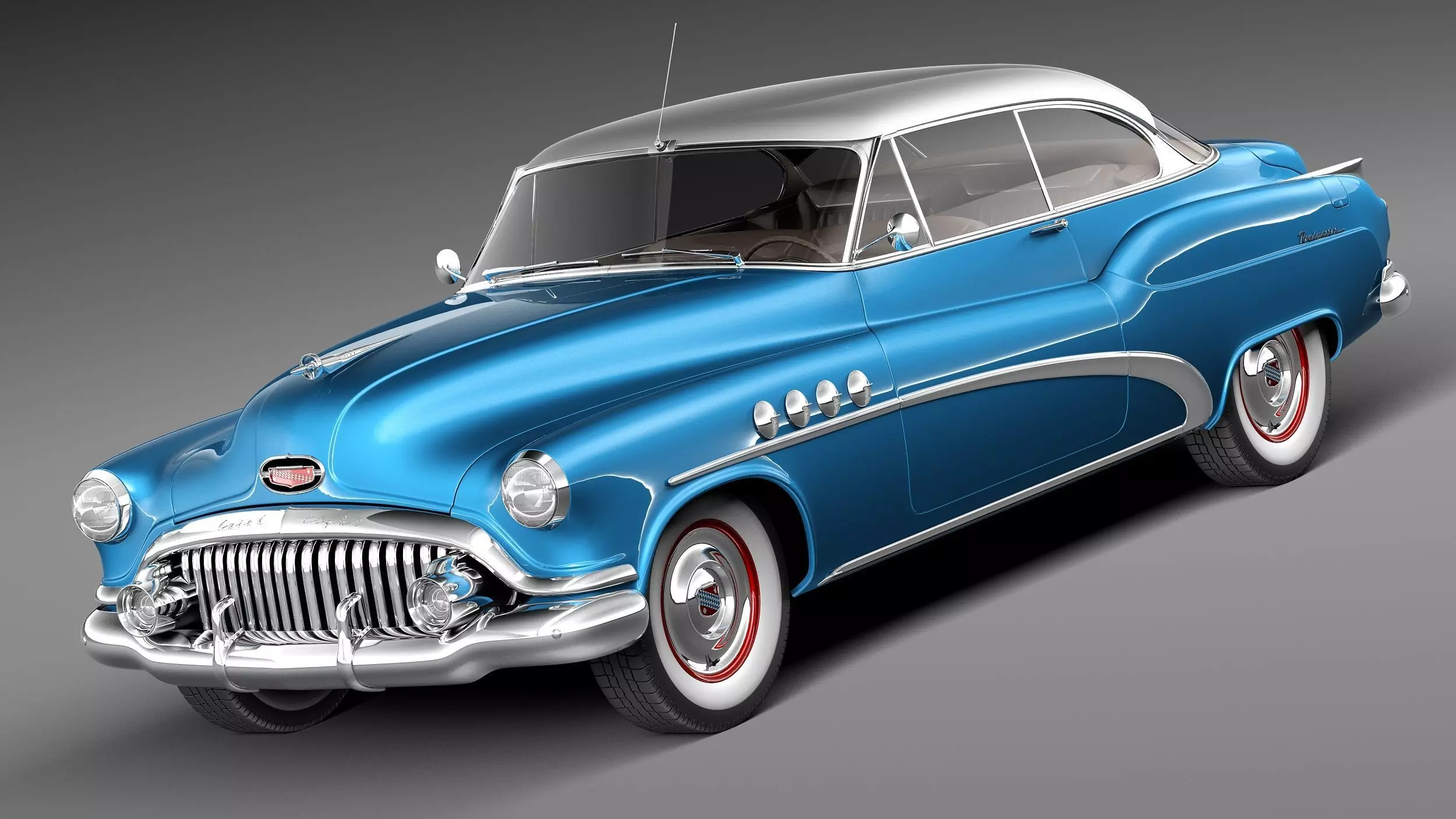 Buick Roadmaster Riviera 1952 3D model_0