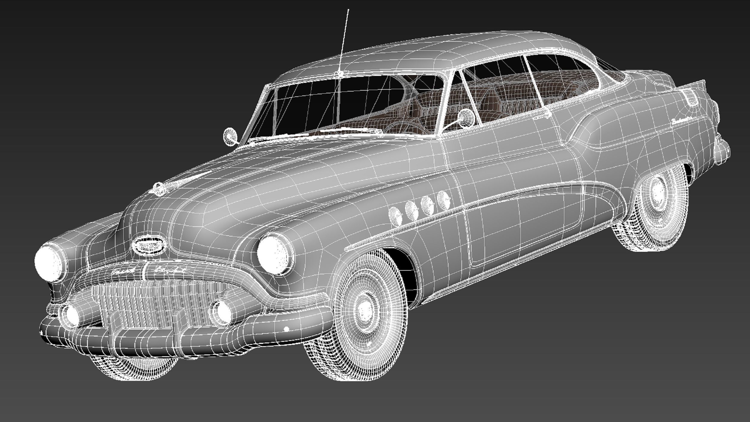 Buick Roadmaster Riviera 1952 3D model_17