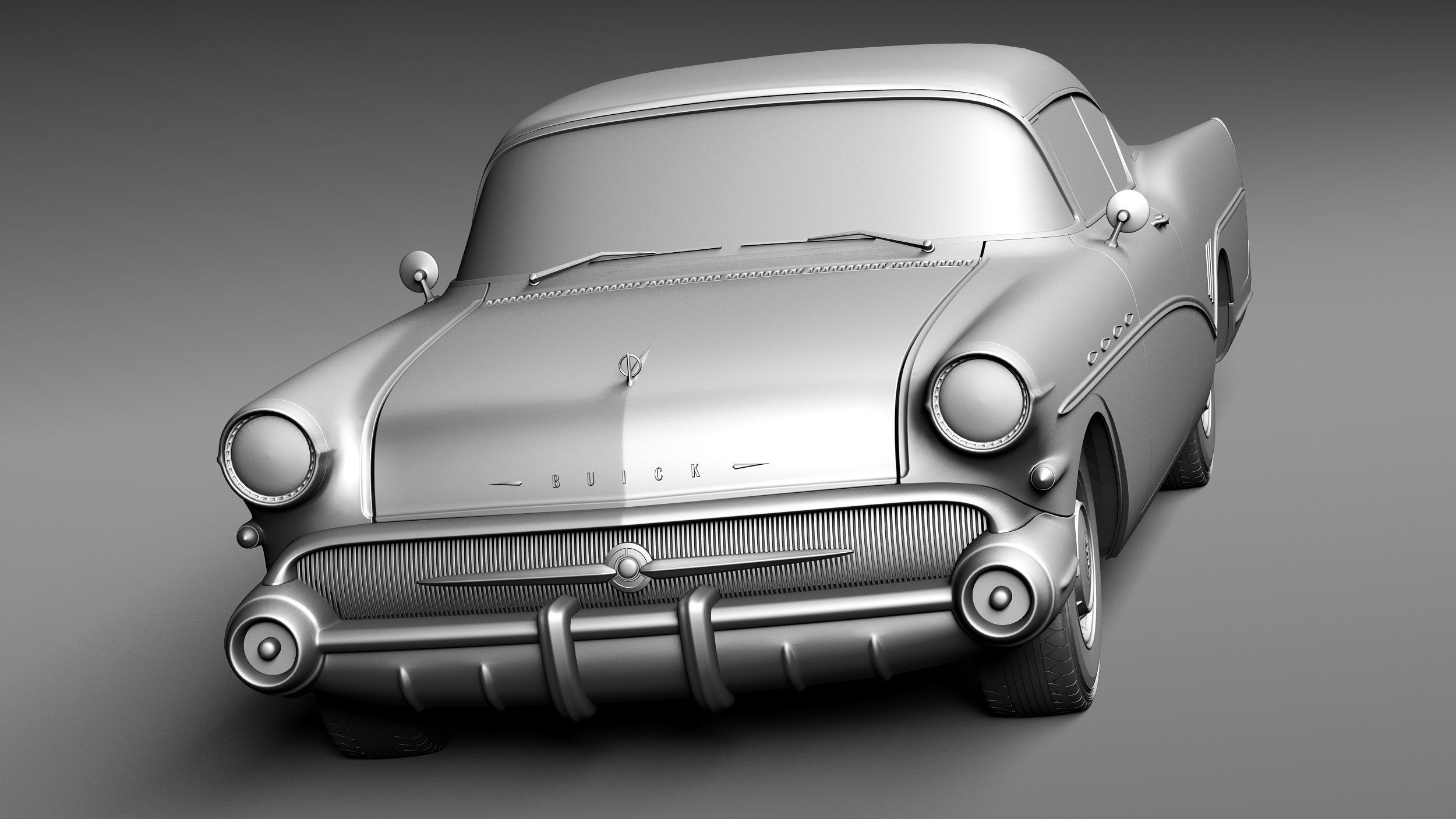 Buick Roadmaster 1957 3D model_9