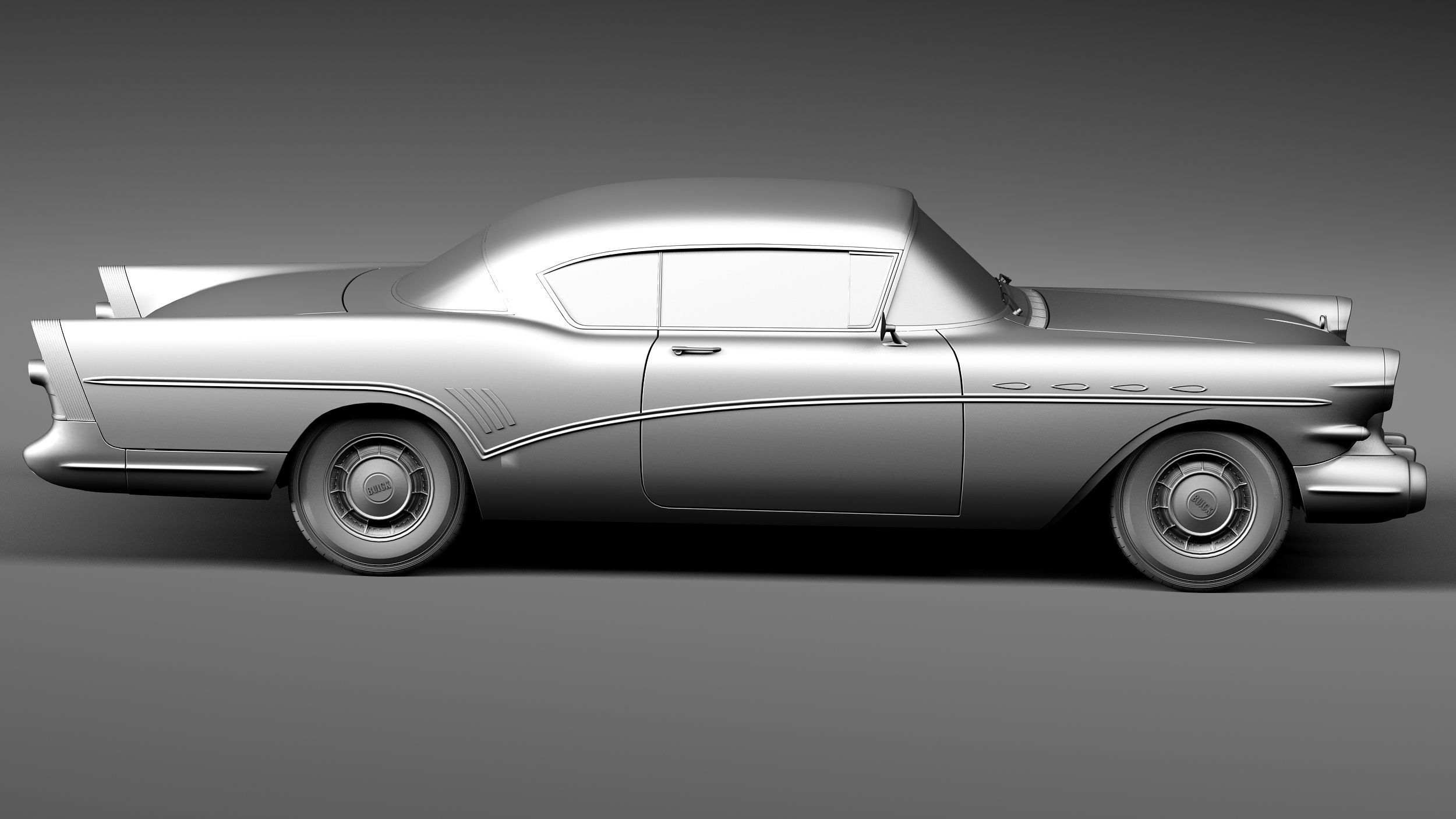Buick Roadmaster 1957 3D model_14