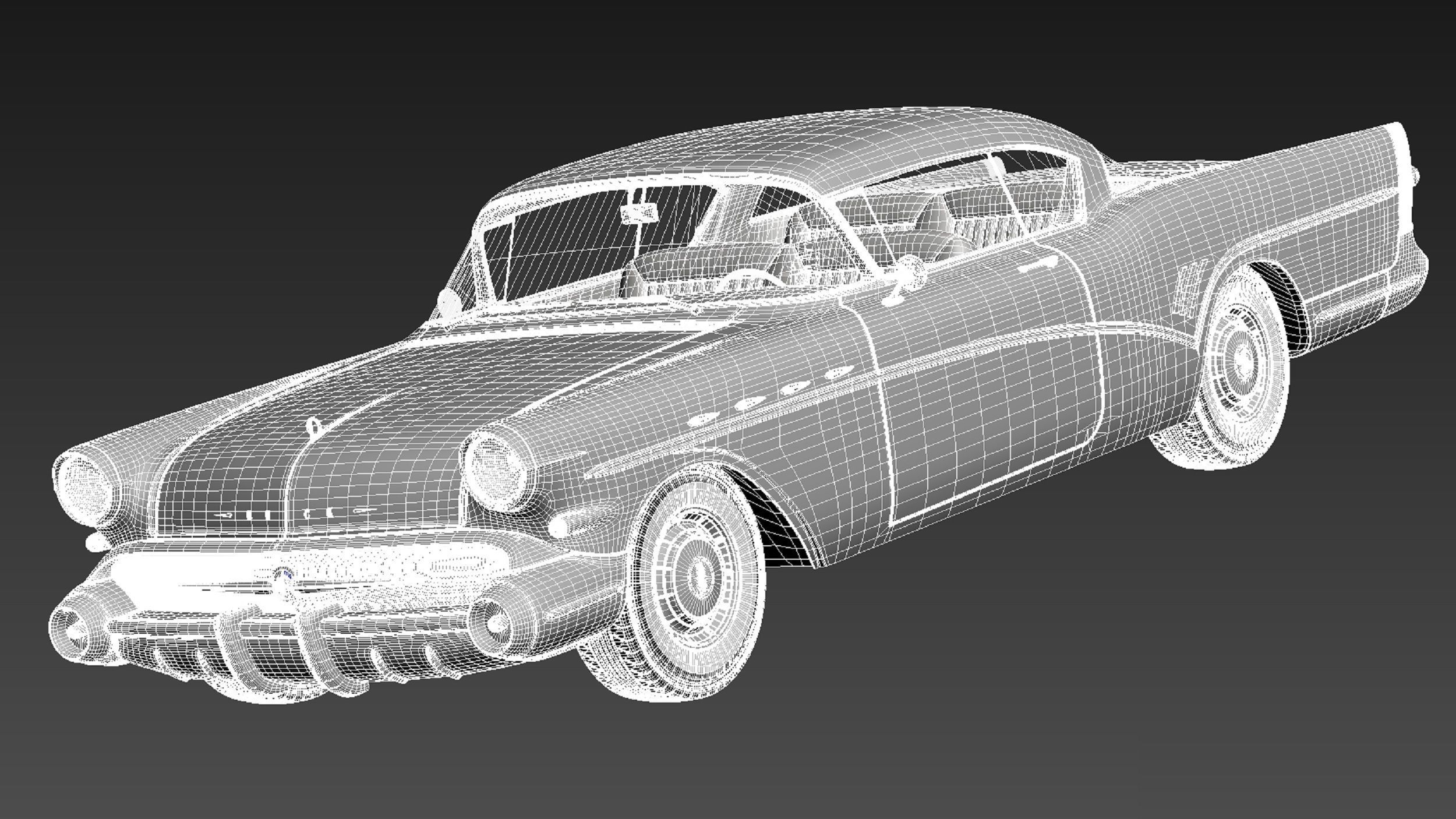 Buick Roadmaster 1957 3D model_17