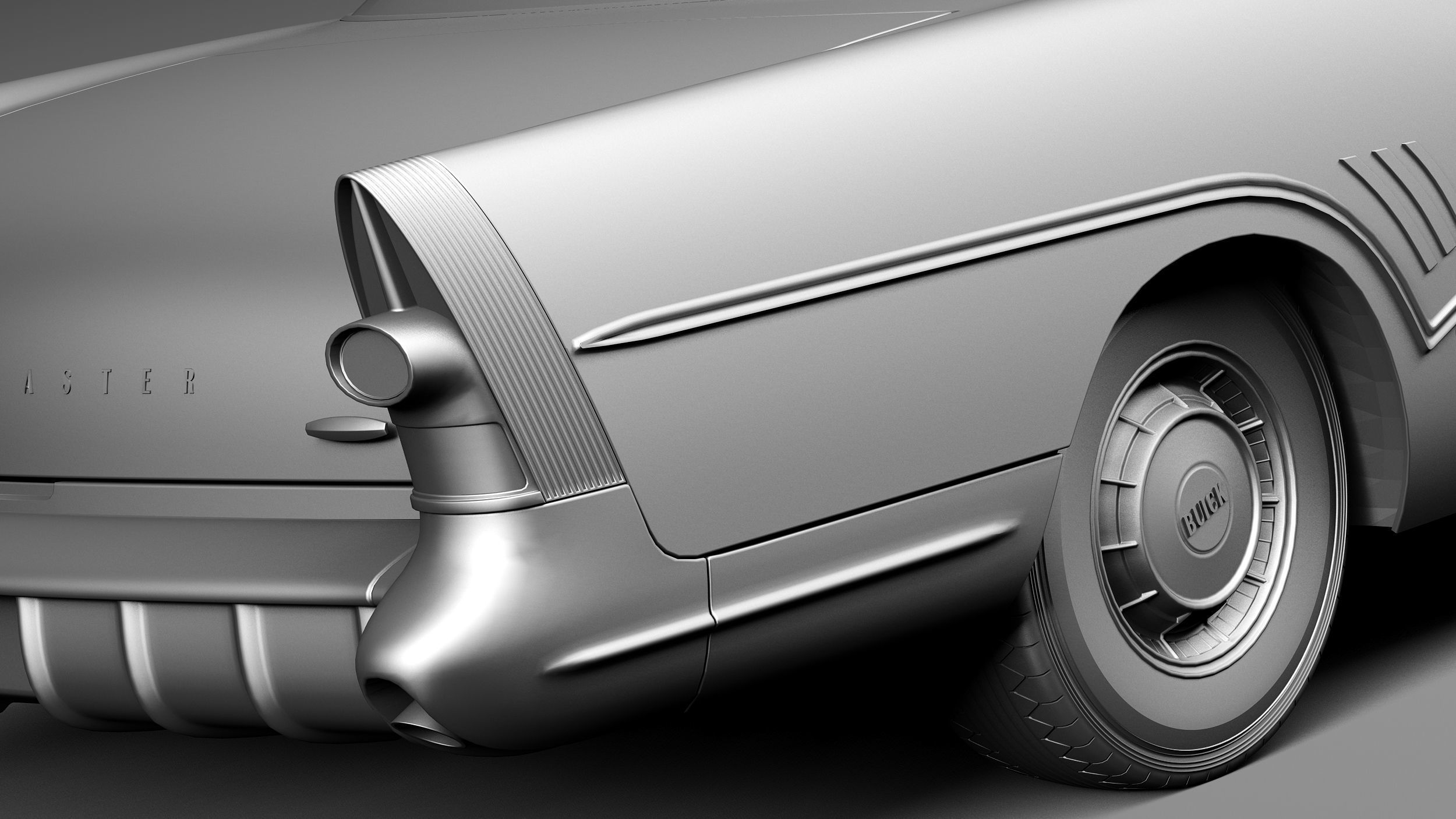 Buick Roadmaster 1957 3D model_11