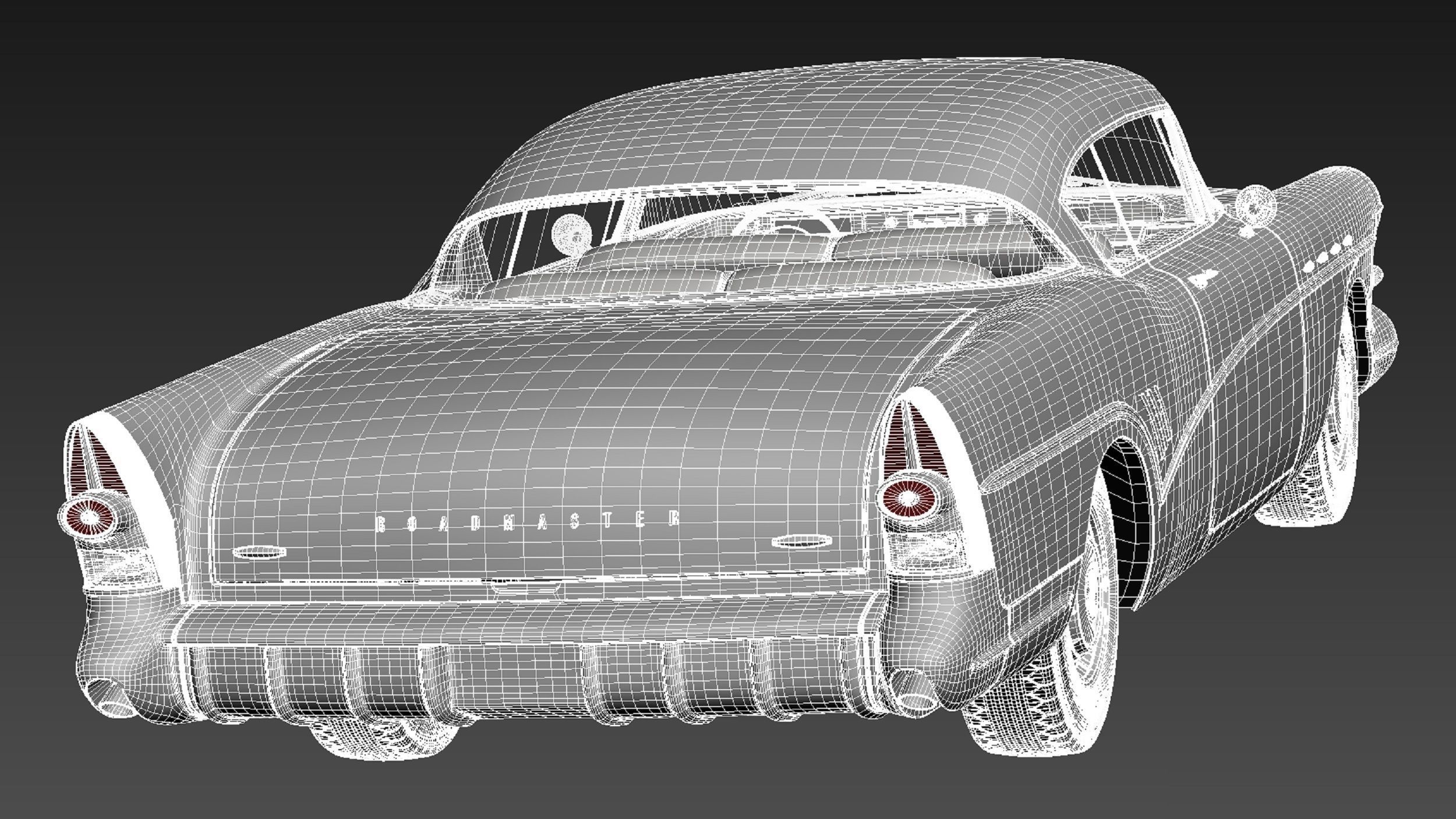 Buick Roadmaster 1957 3D model_18