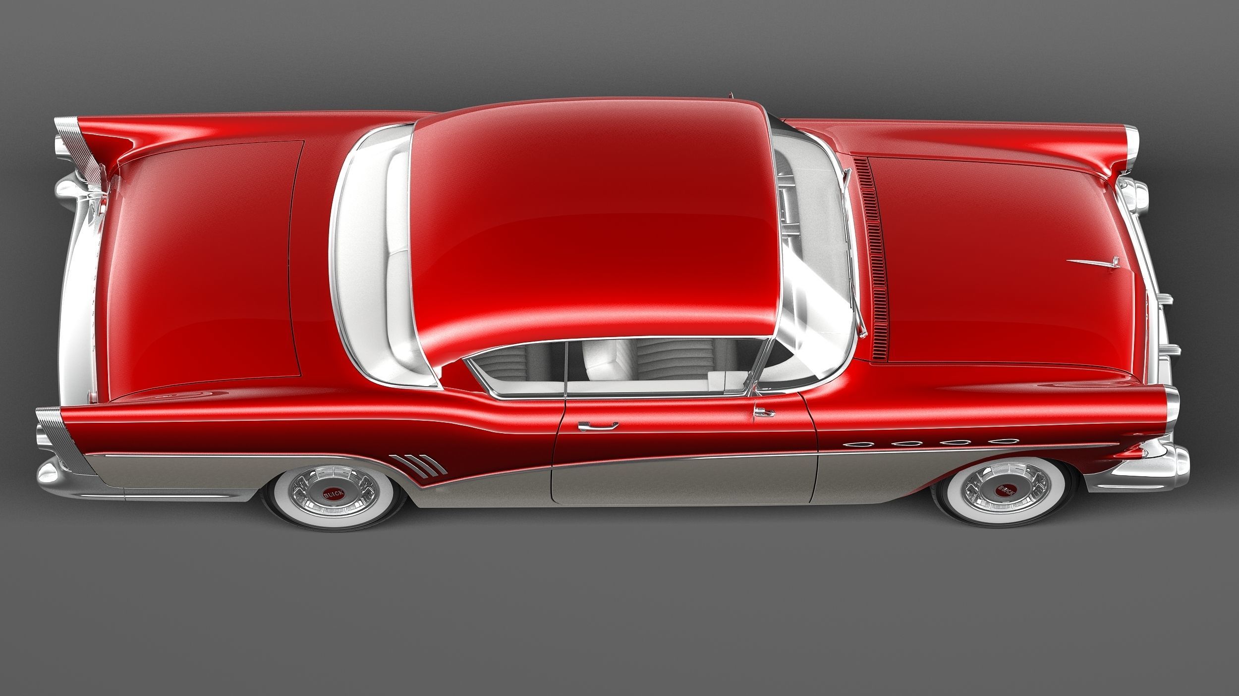 Buick Roadmaster 1957 3D model_7