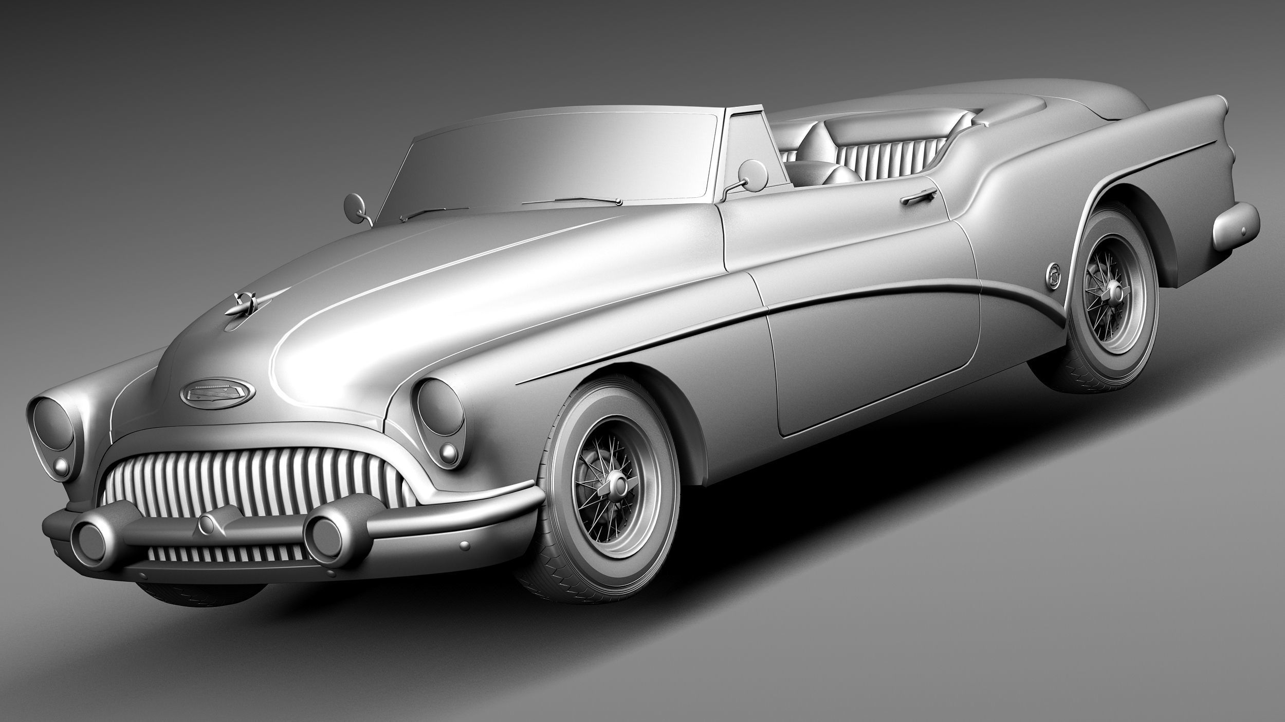 Buick Skylark Convertible 1953 3D model_8