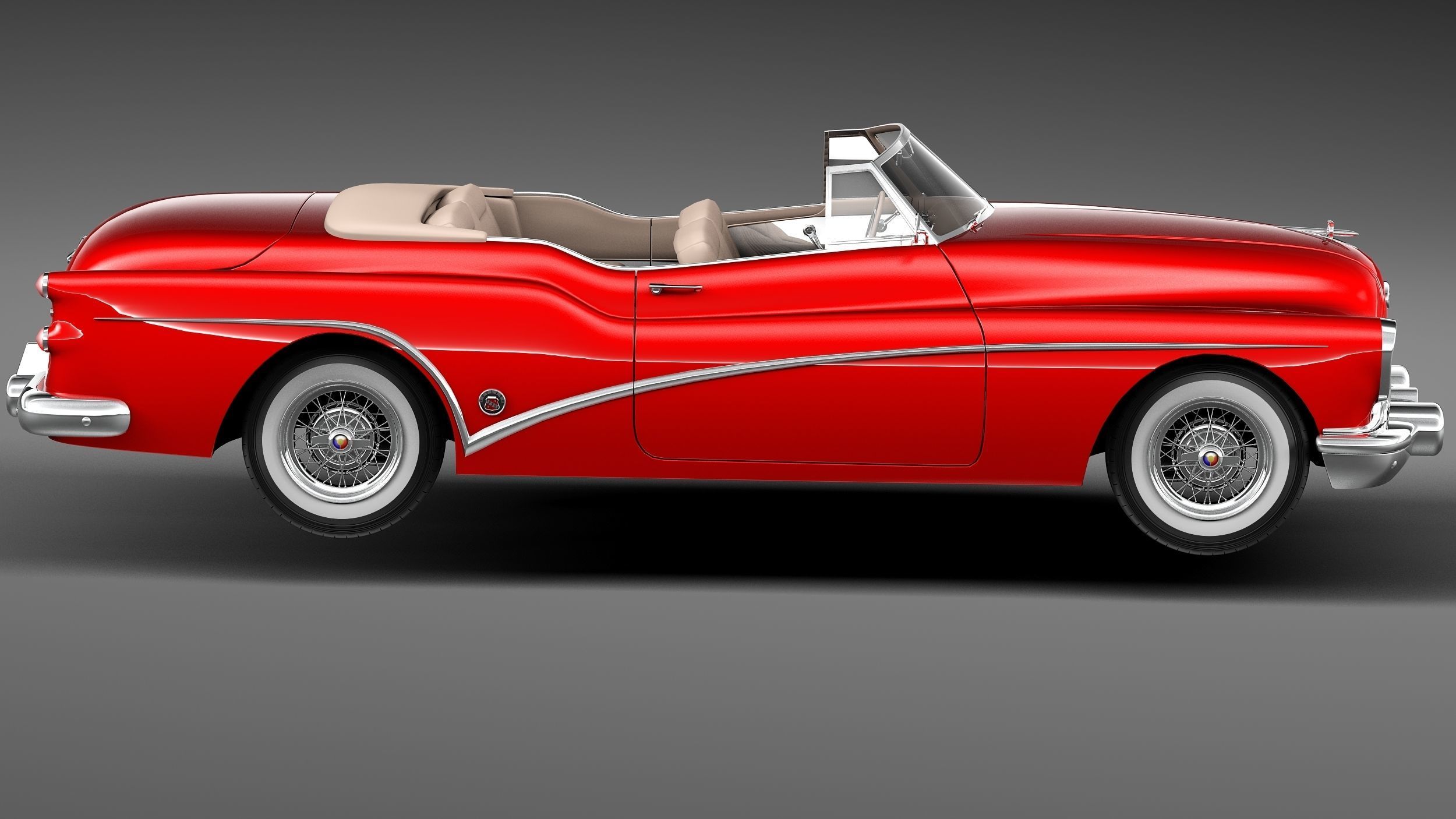 Buick Skylark Convertible 1953 3D model_6