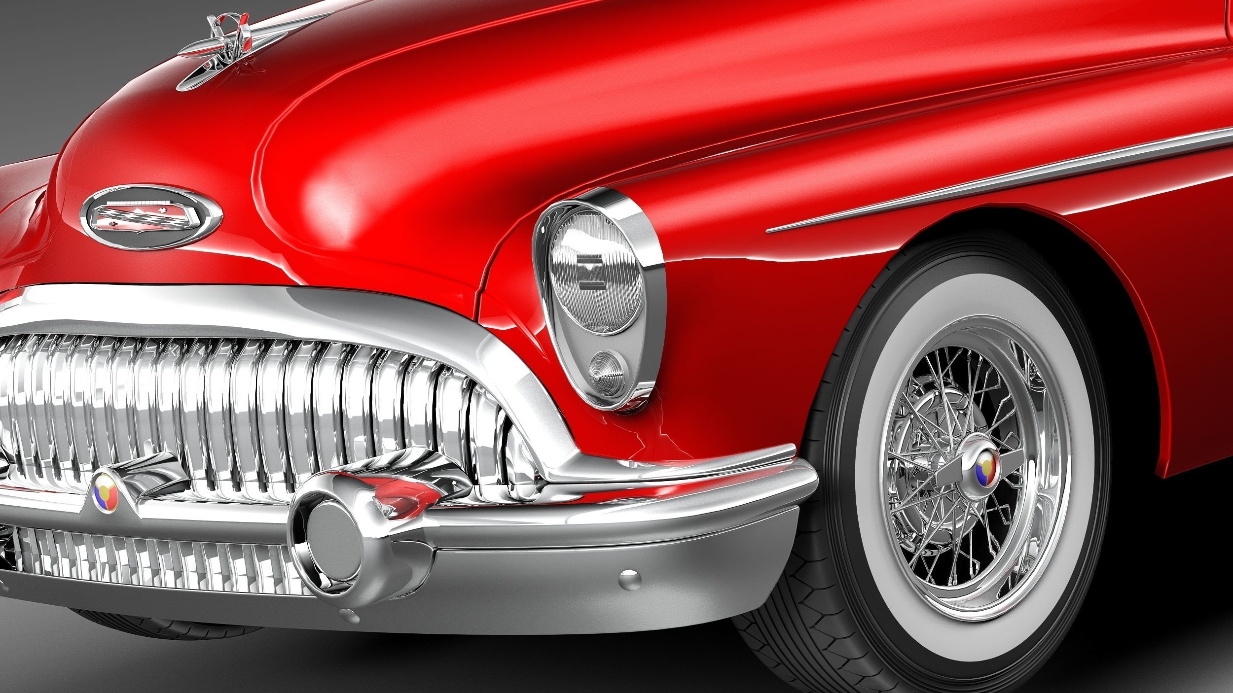 Buick Skylark Convertible 1953 3D model_2