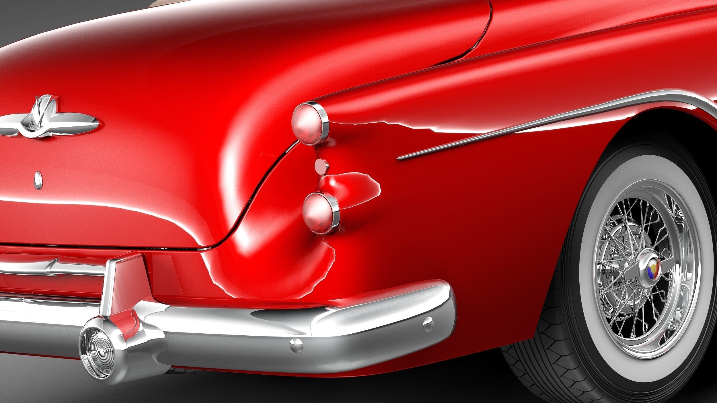 Buick Skylark Convertible 1953 3D model_3