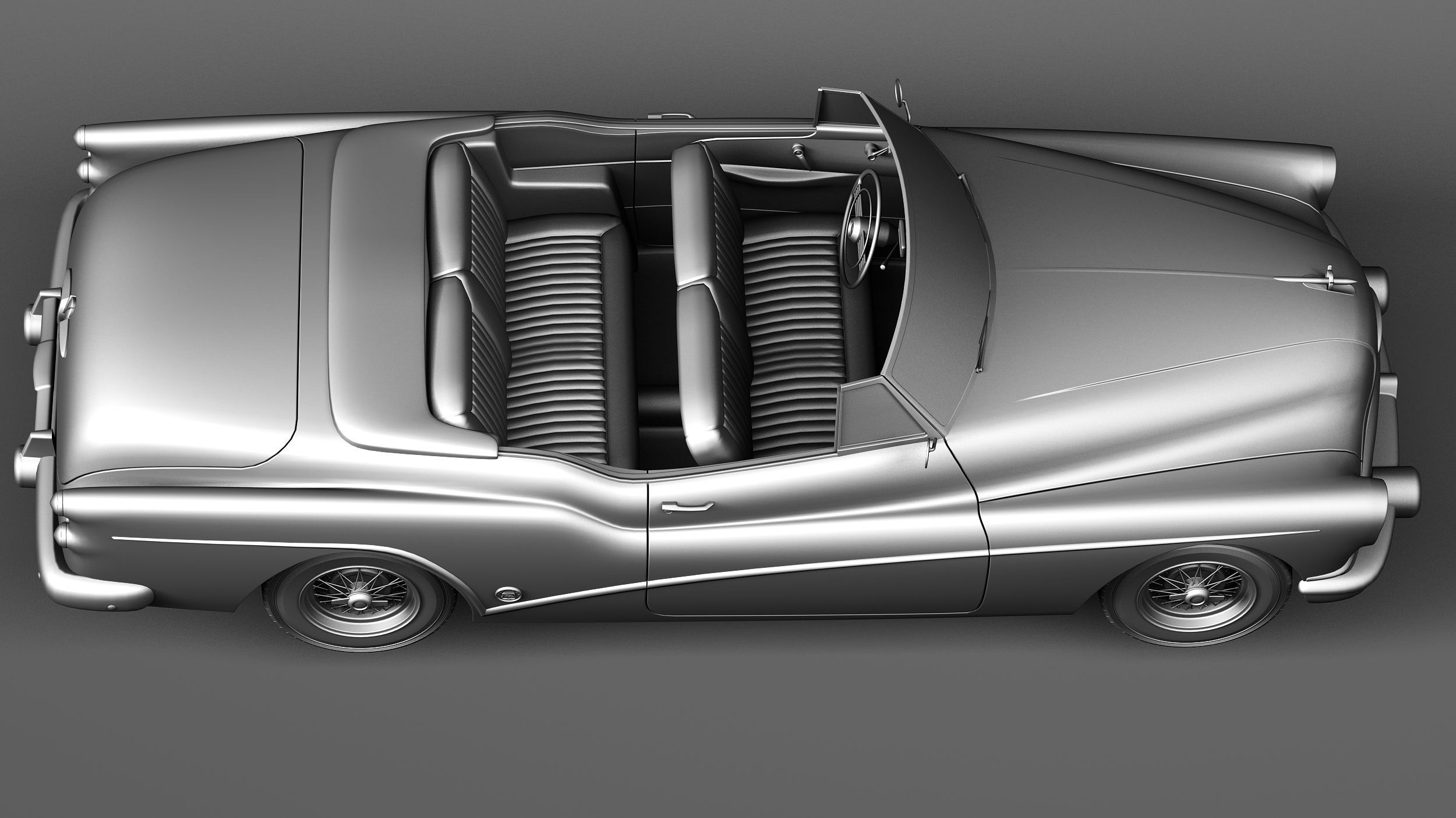 Buick Skylark Convertible 1953 3D model_15