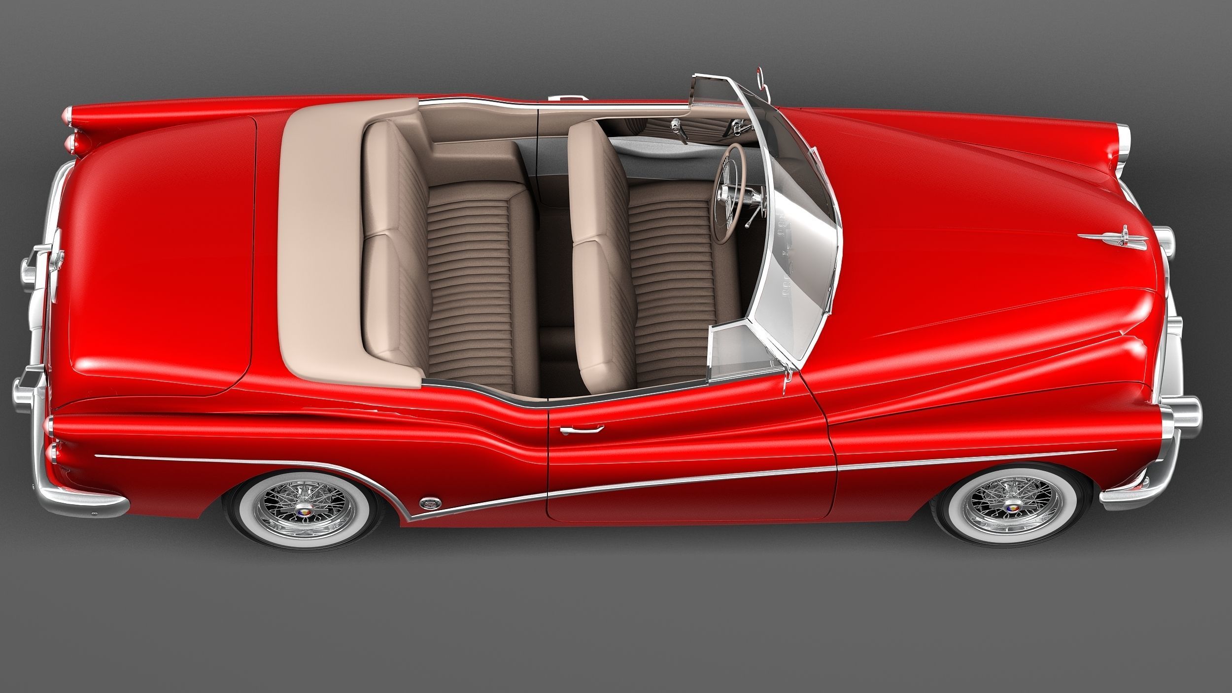 Buick Skylark Convertible 1953 3D model_7