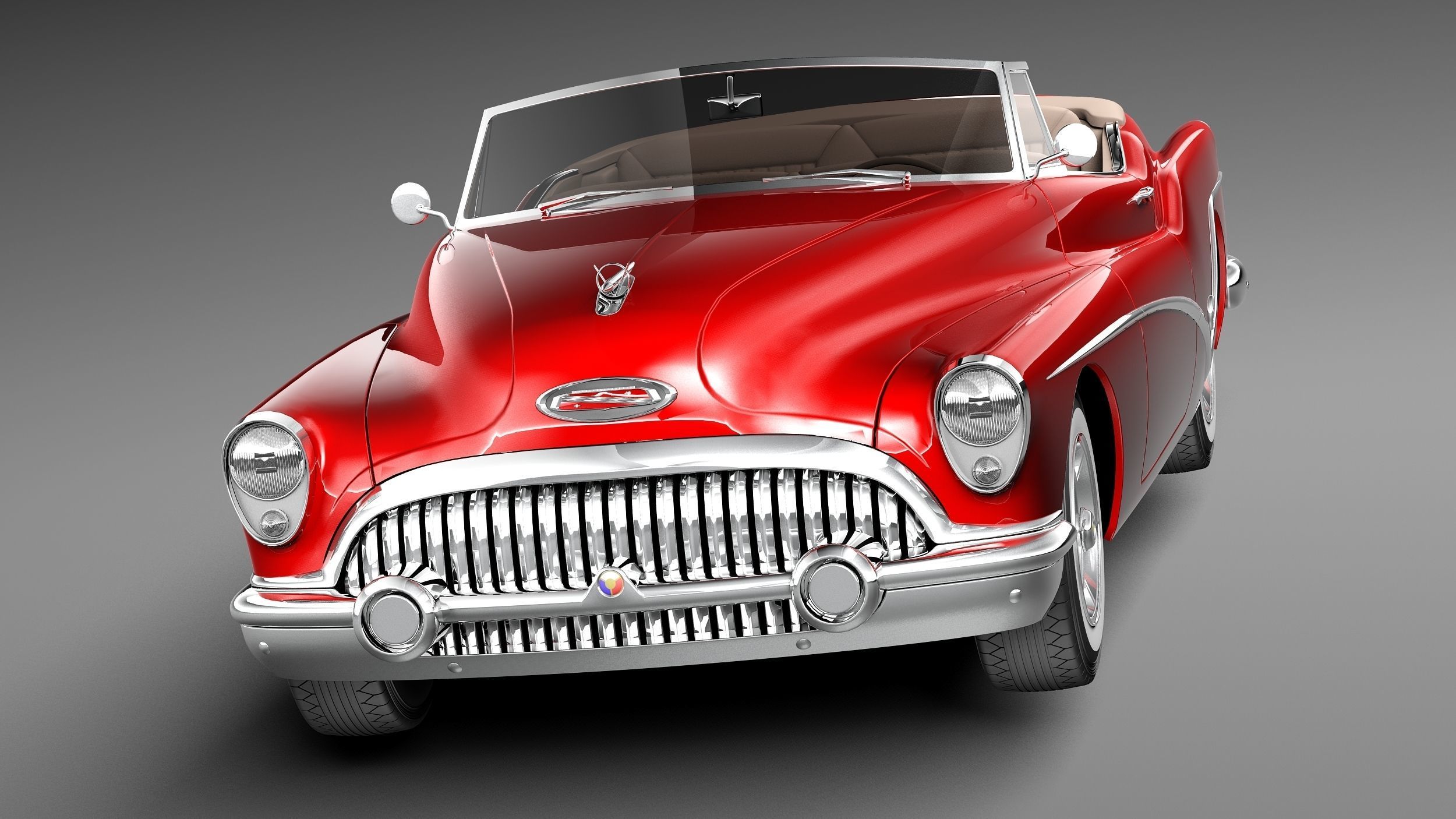 Buick Skylark Convertible 1953 3D model_1