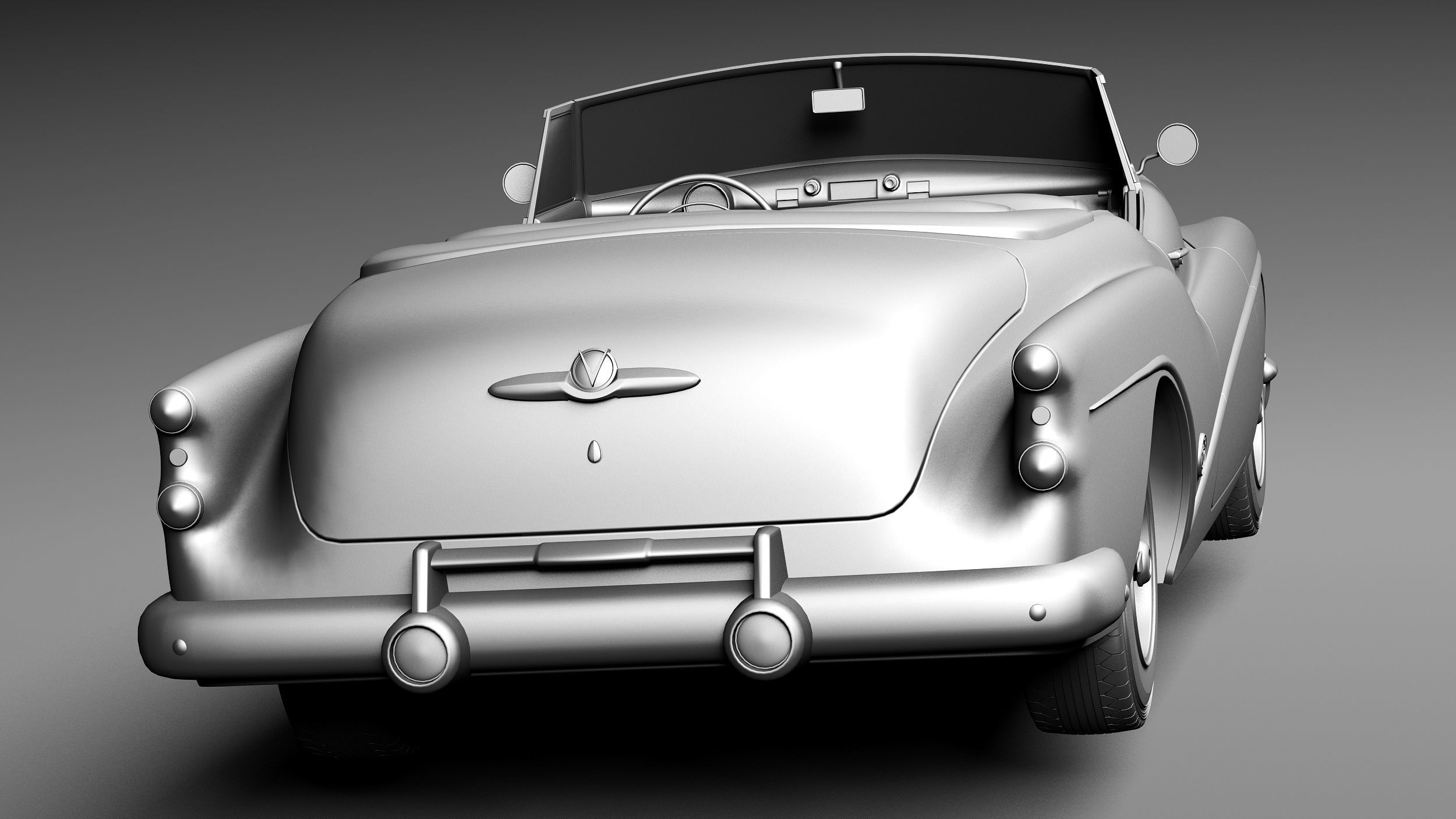 Buick Skylark Convertible 1953 3D model_13