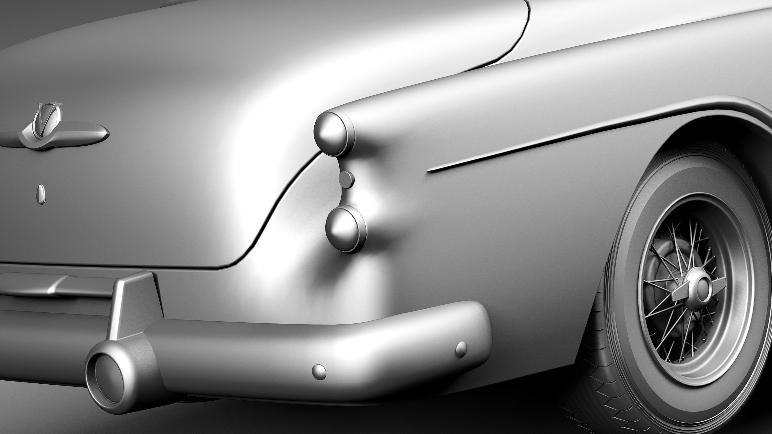 Buick Skylark Convertible 1953 3D model_11