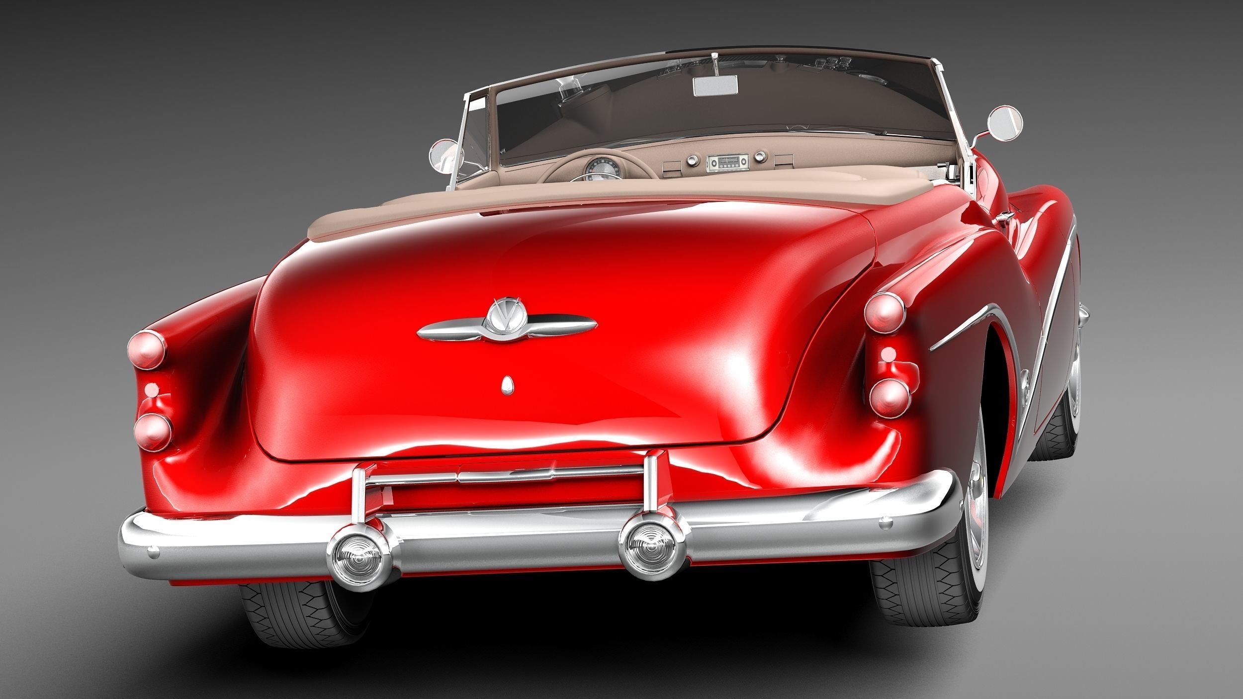 Buick Skylark Convertible 1953 3D model_5