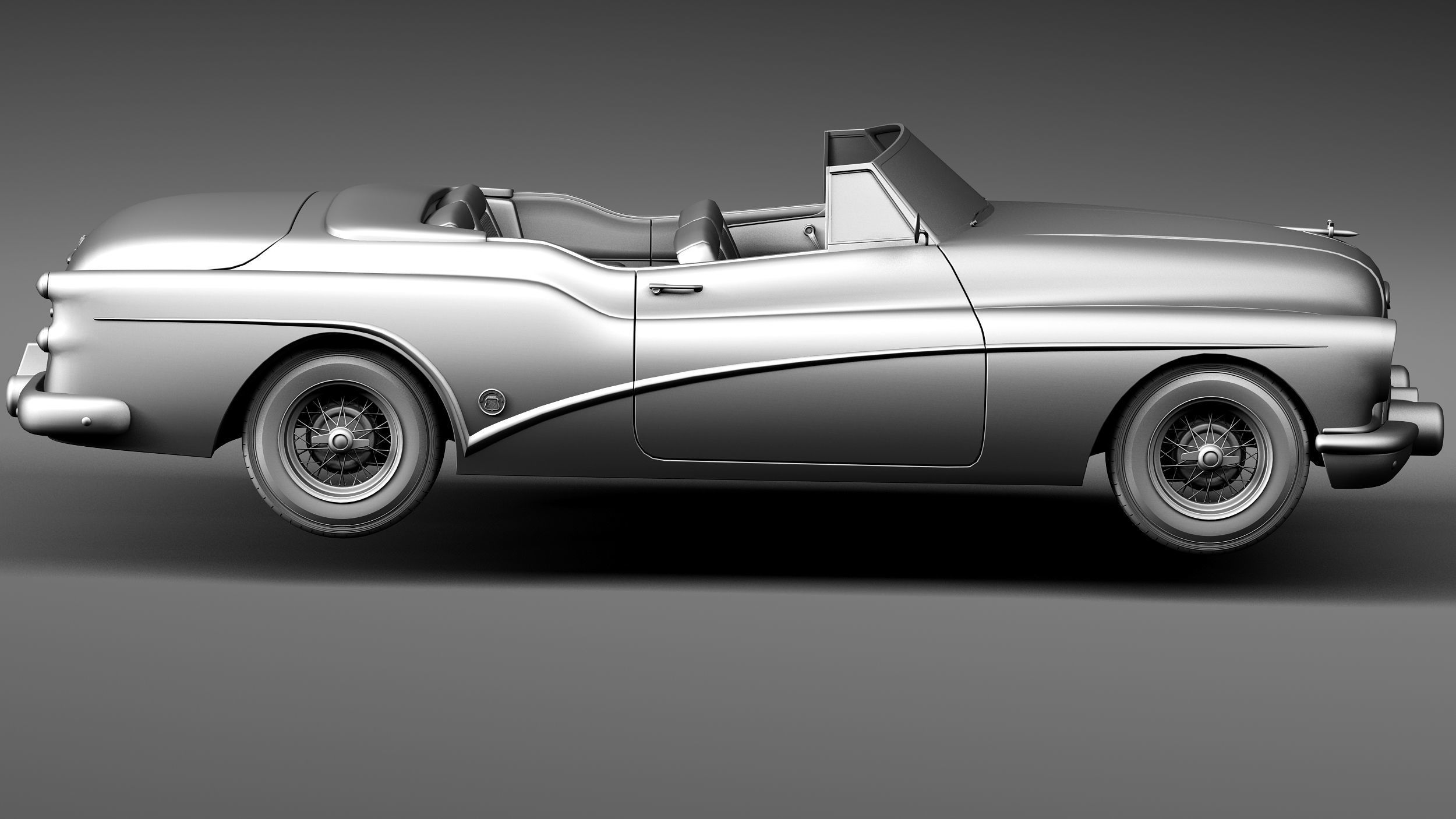 Buick Skylark Convertible 1953 3D model_14