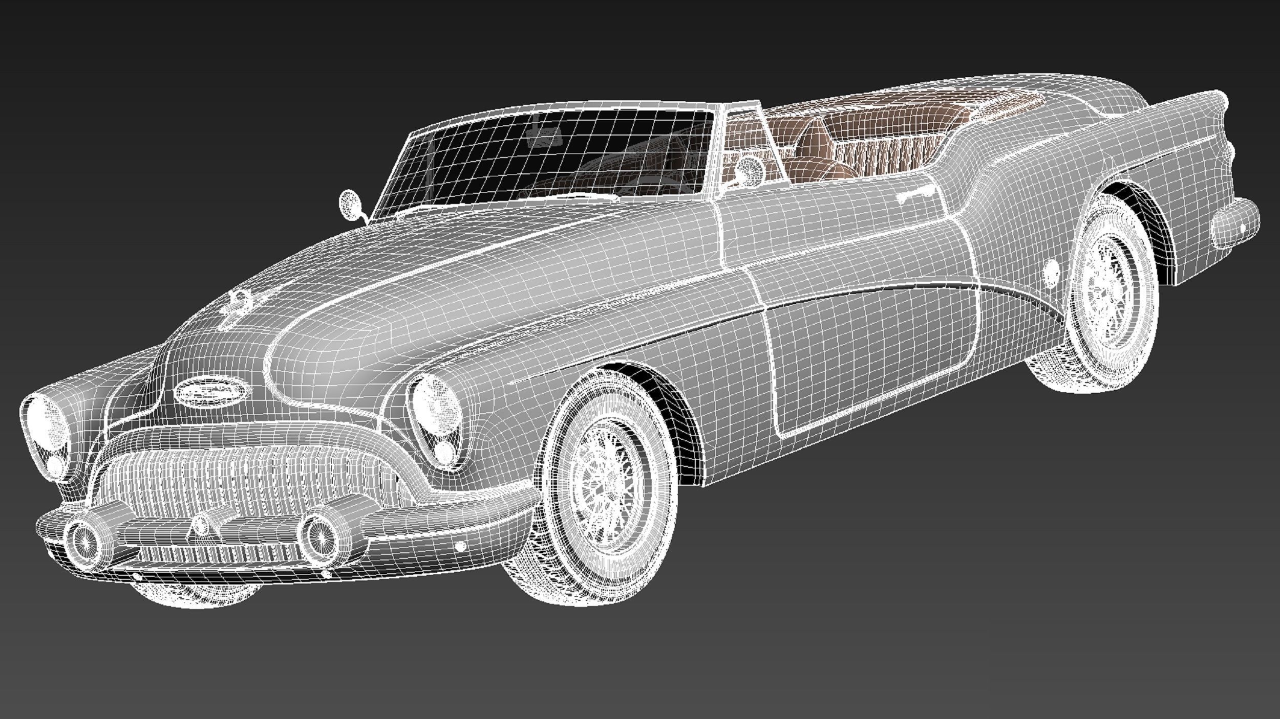 Buick Skylark Convertible 1953 3D model_17