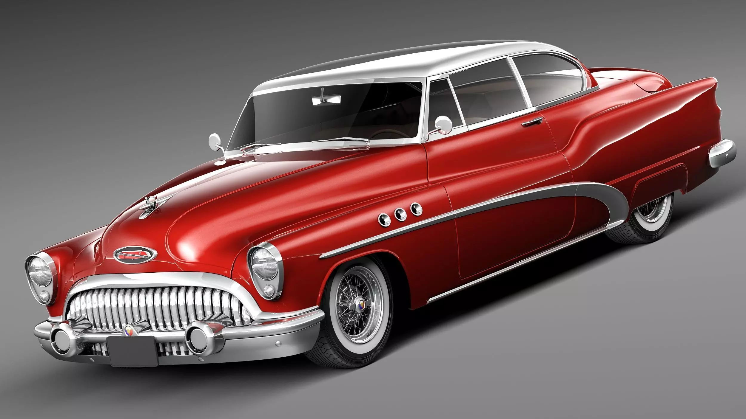 Buick Super Riviera Coupe 1953 3D model_0