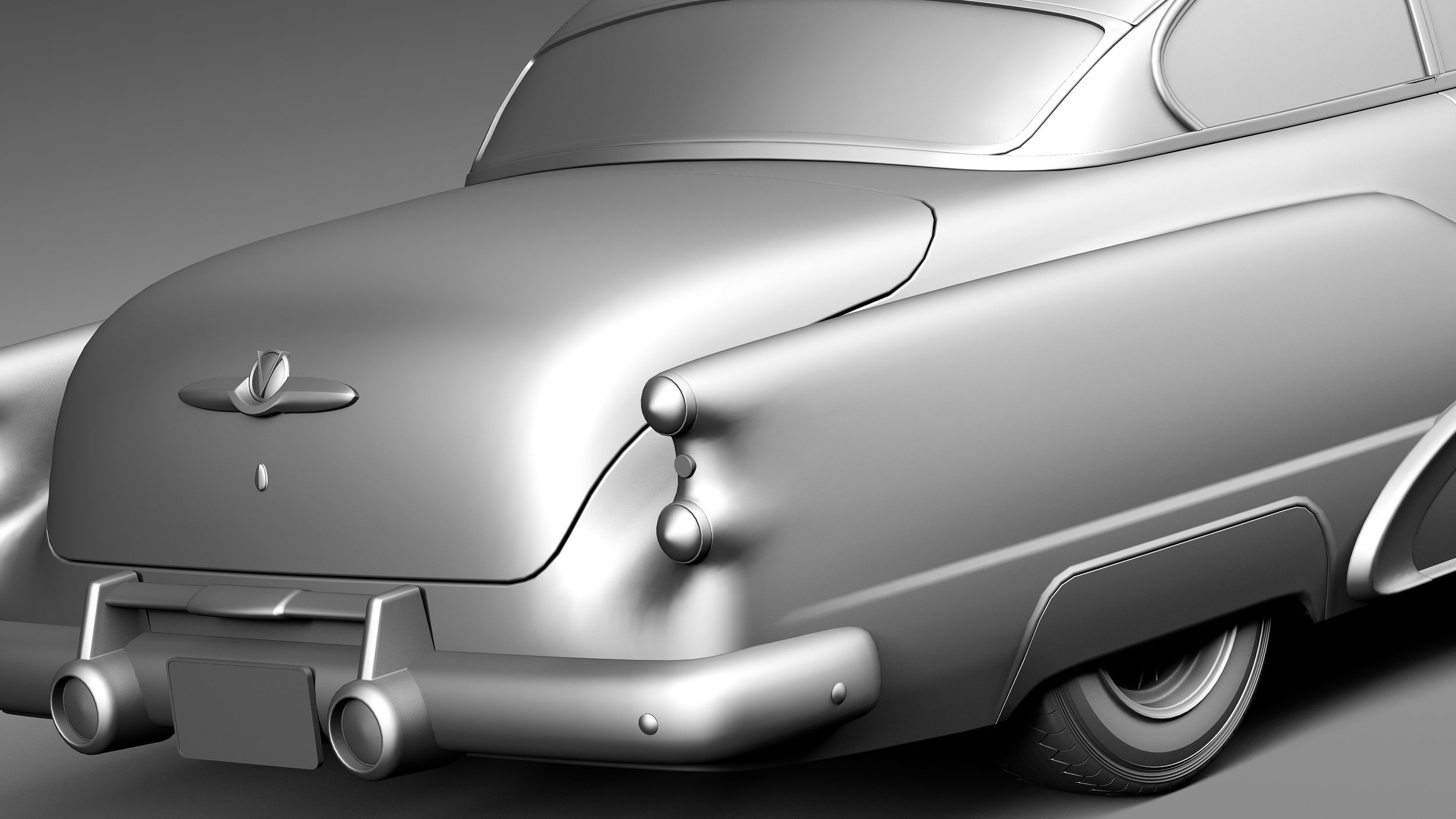 Buick Super Riviera Coupe 1953 3D model_13