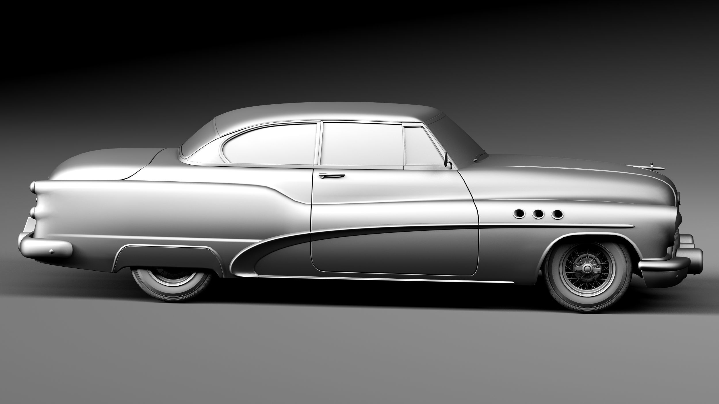 Buick Super Riviera Coupe 1953 3D model_16