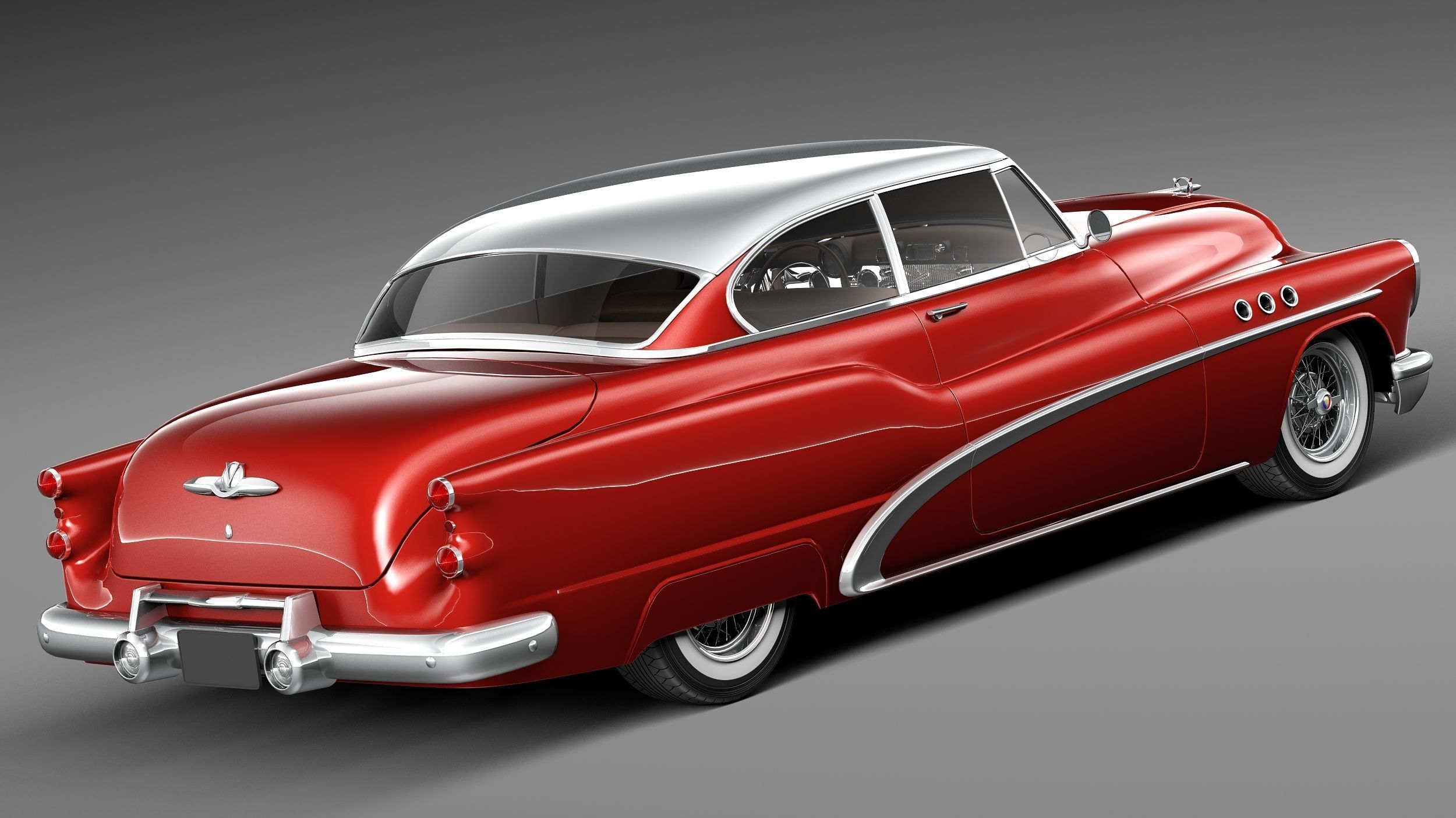 Buick Super Riviera Coupe 1953 3D model_4
