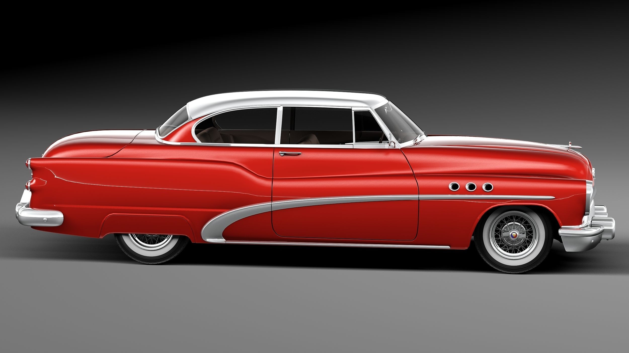 Buick Super Riviera Coupe 1953 3D model_6