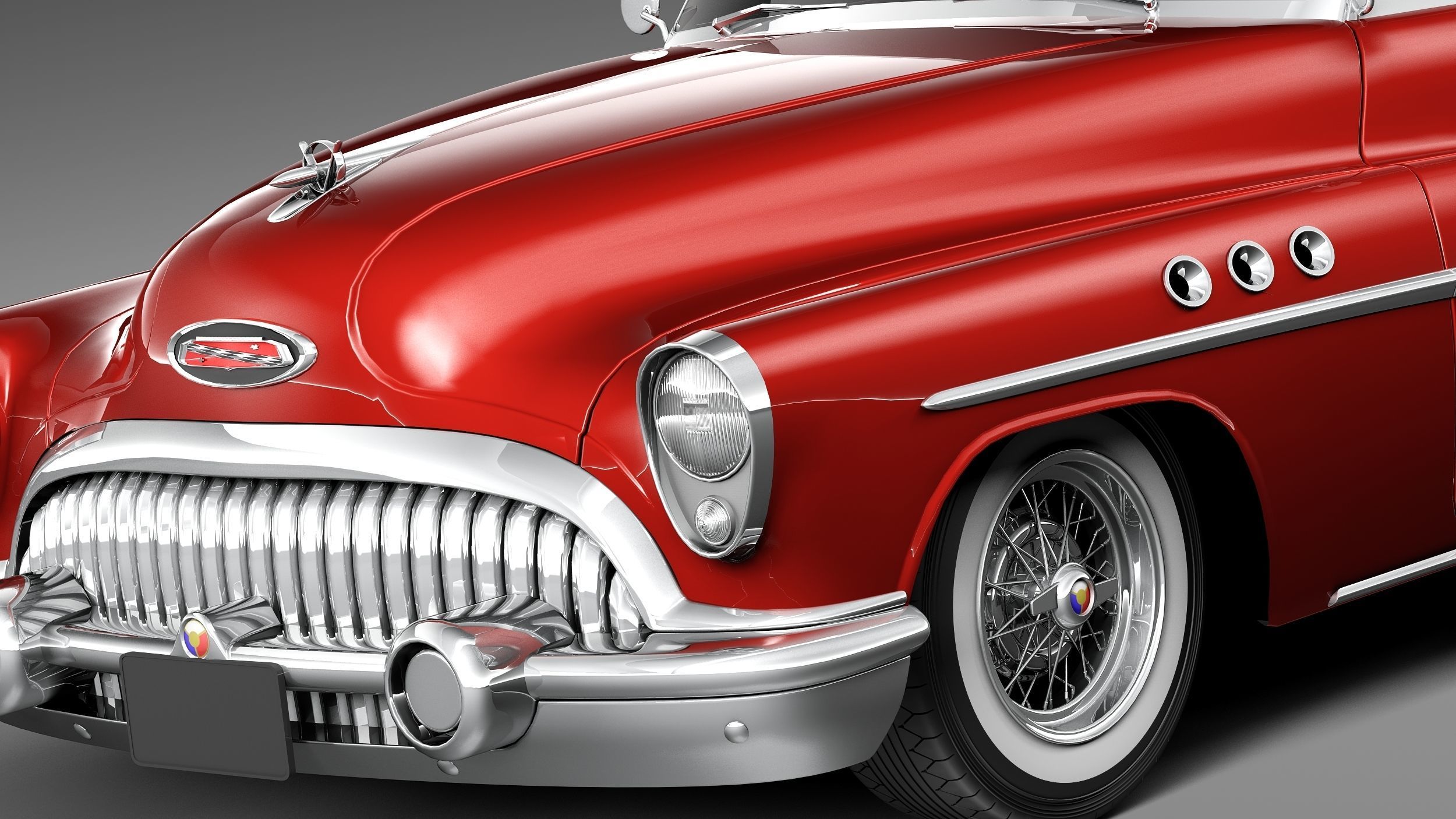 Buick Super Riviera Coupe 1953 3D model_2