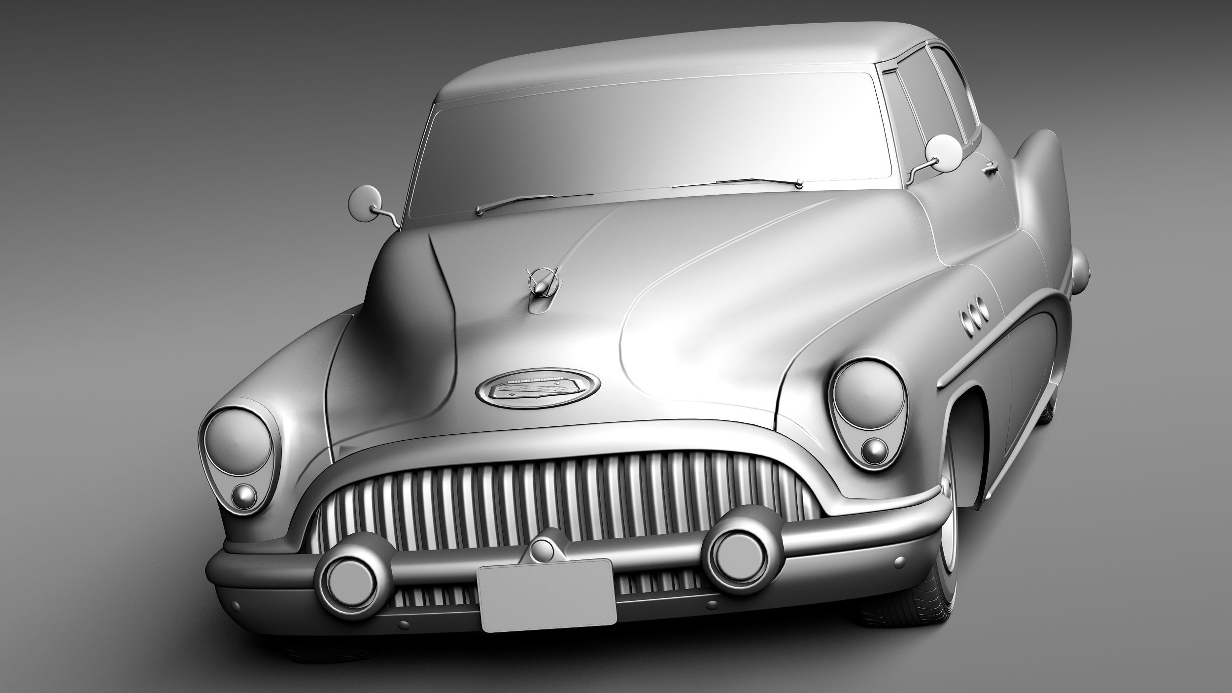 Buick Super Riviera Coupe 1953 3D model_11