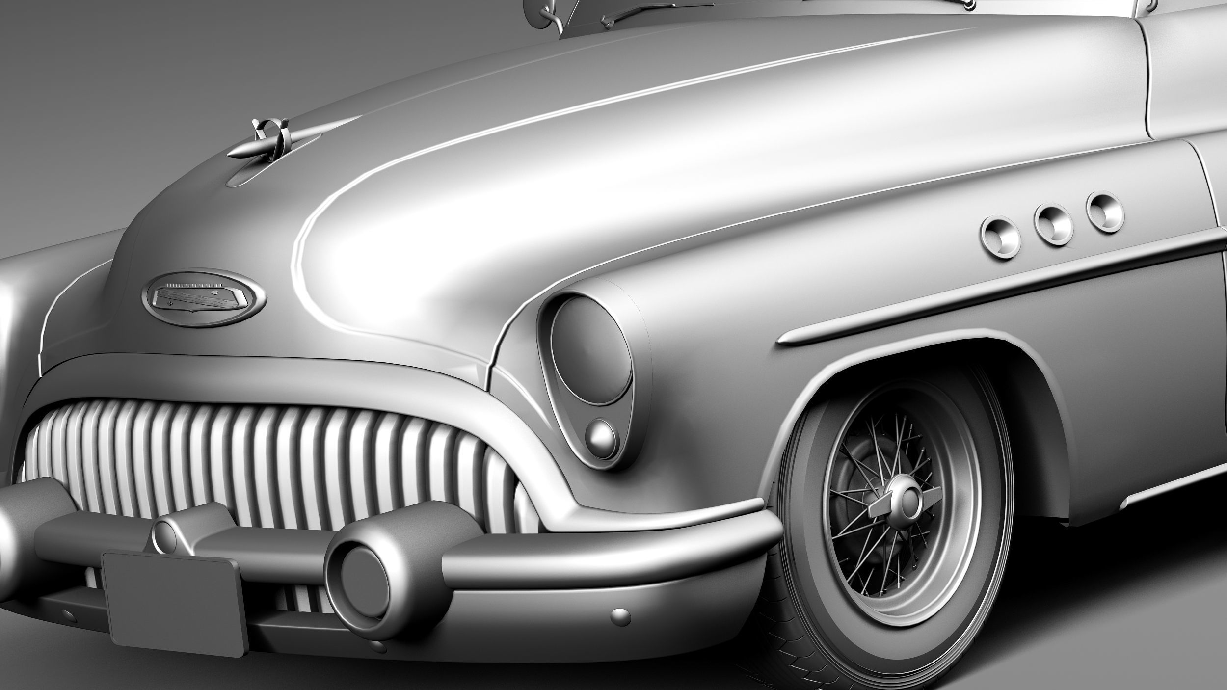 Buick Super Riviera Coupe 1953 3D model_12