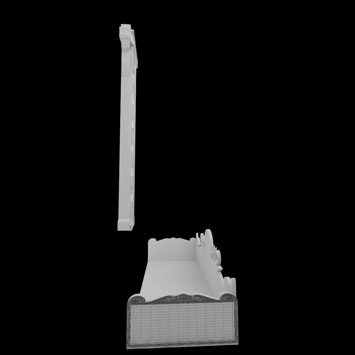 Chicago Theater Entrance Sign 3D model_8