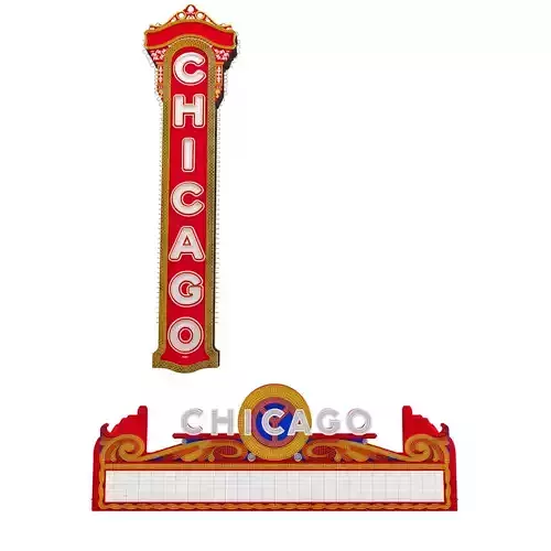 Chicago Theater Entrance Sign