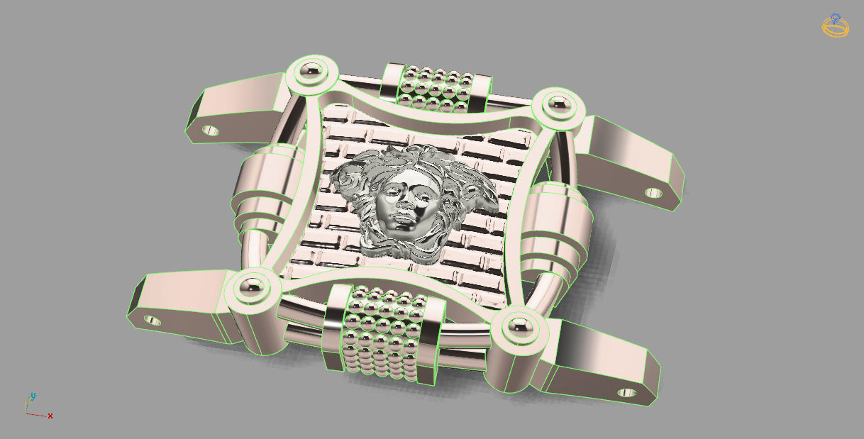  jellyfish gargon bracelet br0004 3D print model_6
