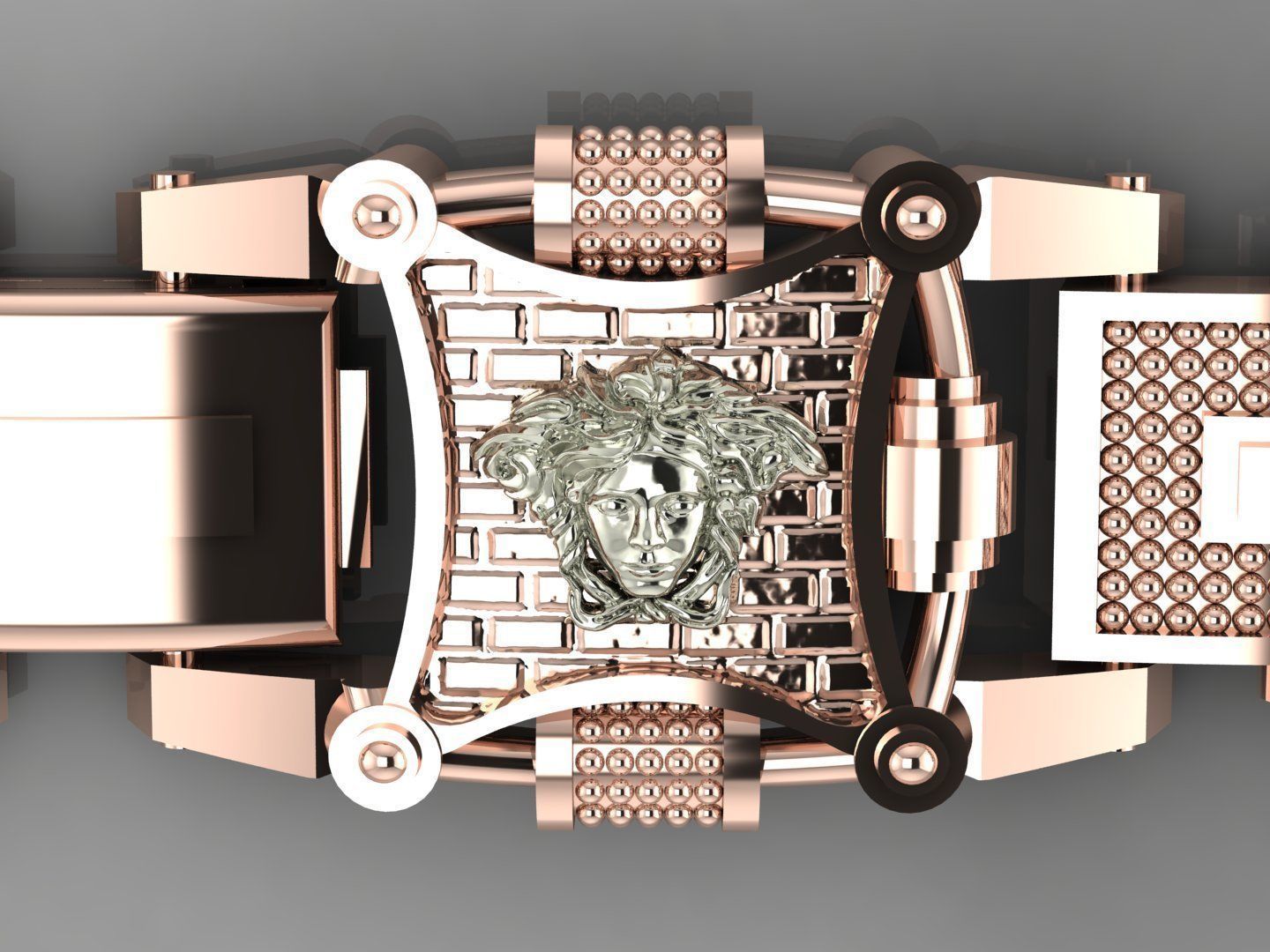  jellyfish gargon bracelet br0004 3D print model_3