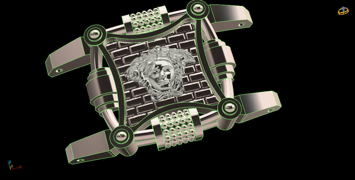  jellyfish gargon bracelet br0004 3D print model_5