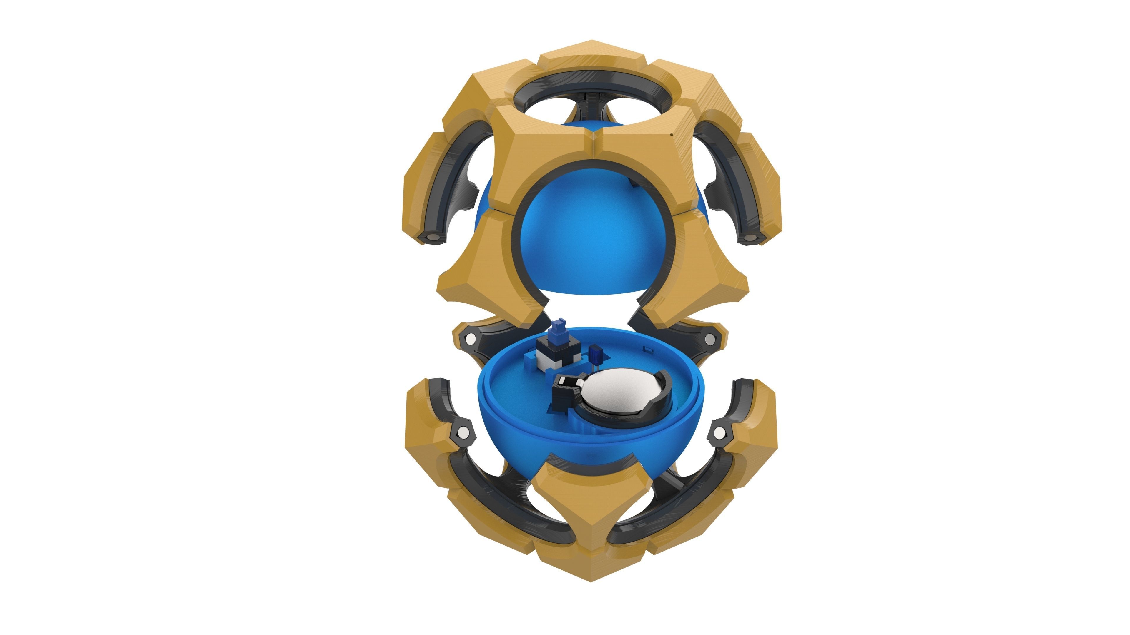 Sigma Hyperspheres - Overwatch - STL and CAD - Commercial 3D print model_8