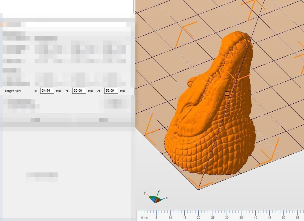 Crocodile bust 3D print model_30