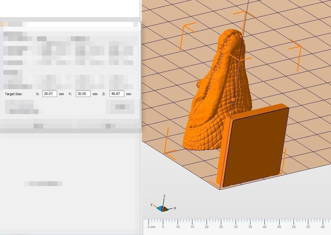 Crocodile bust 3D print model_31