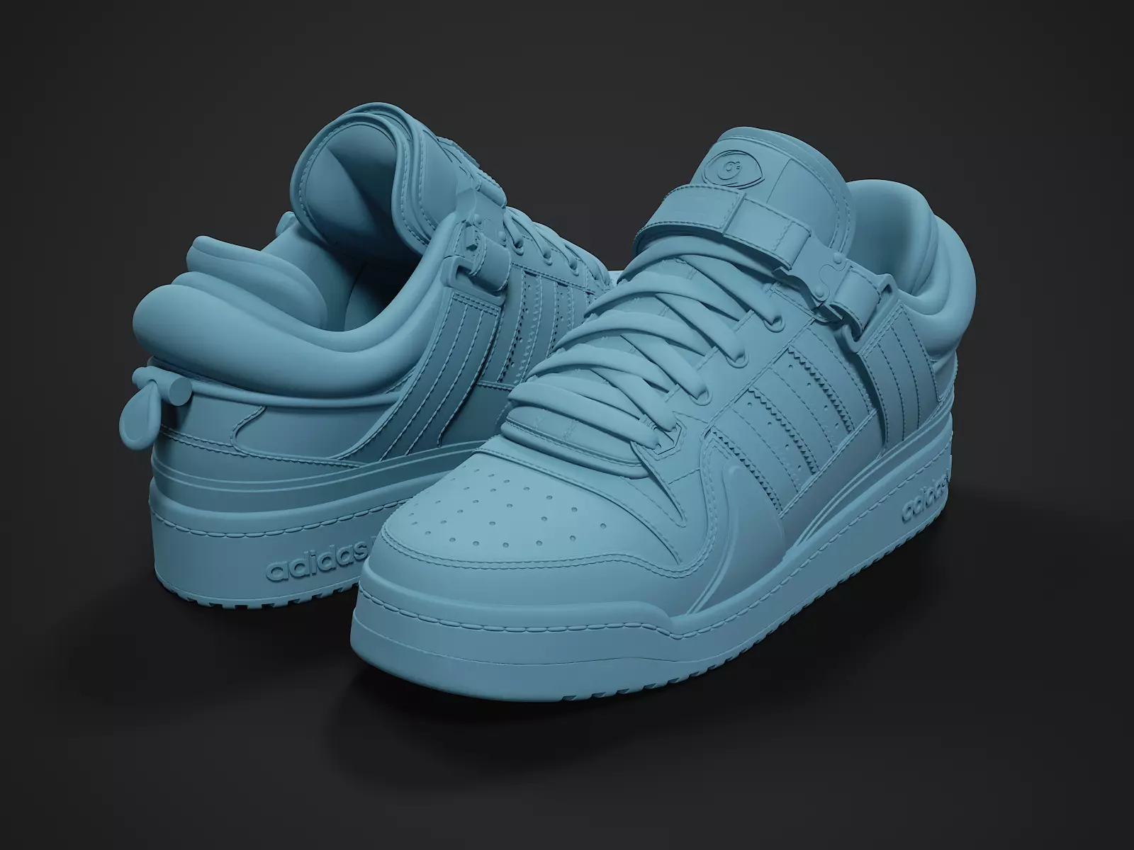 Adidas Forum X BadBunny sneaker-3d printable 3D print model_0