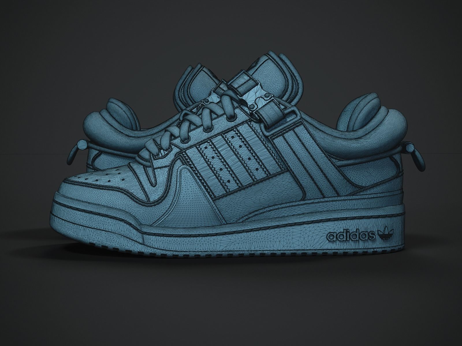 Adidas Forum X BadBunny sneaker-3d printable 3D print model_7