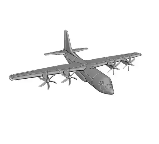 Lockheed Martin C-130J Super Hercules 3D print model