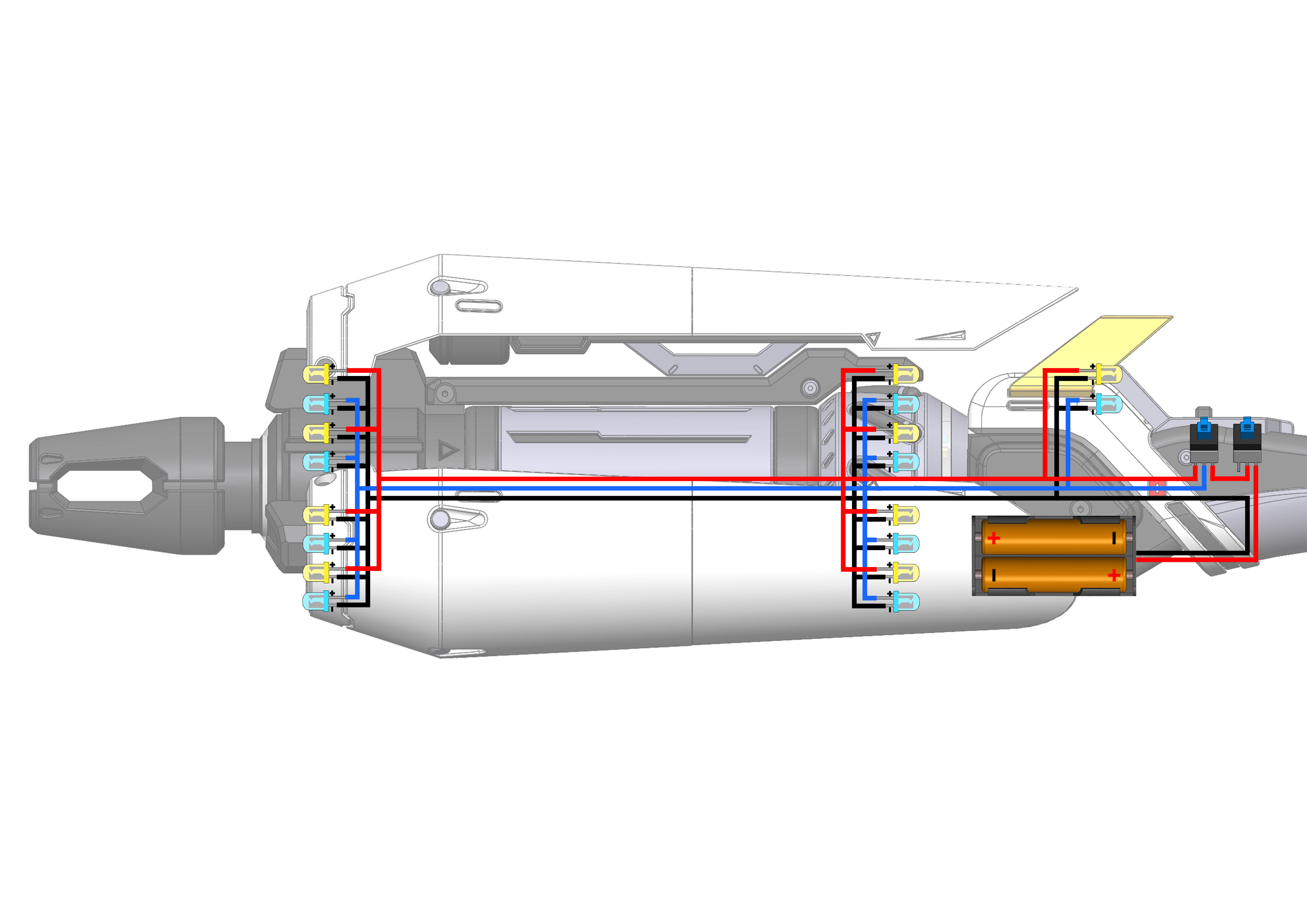 Mercy Caduceus Staff - Overwatch - STL CAD bundle - Personal Use 3D print model_12