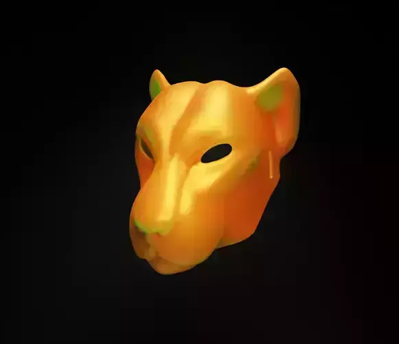 Animal Panther Face Mask - Animal Cosplay Helmet 