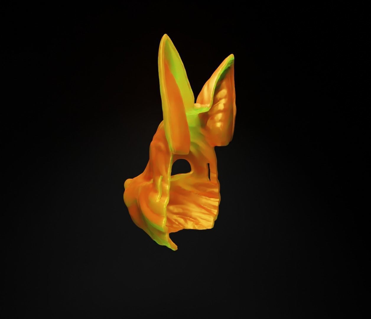 Animal Fox Face Mask - Animal Cosplay Helmet 3D print model_22